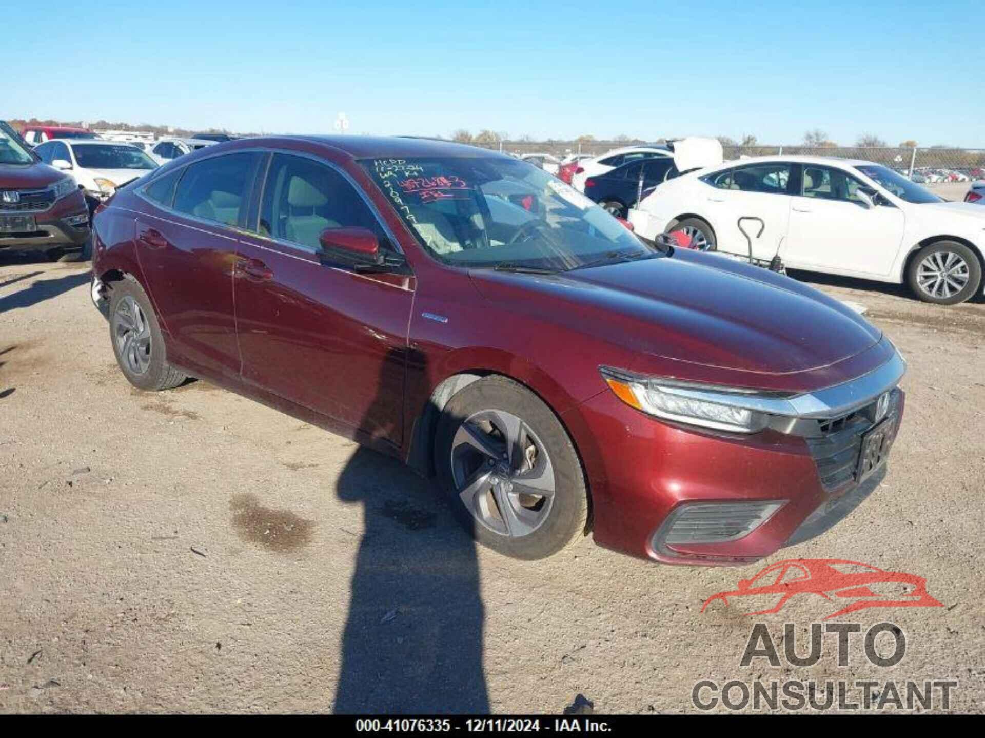 HONDA INSIGHT 2019 - 19XZE4F54KE011189