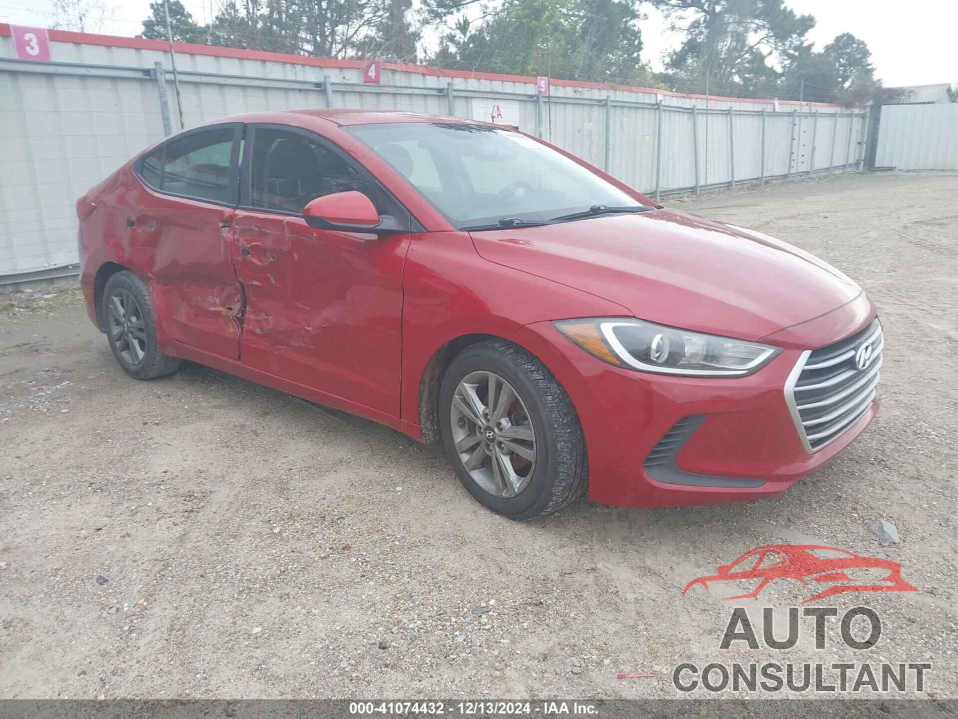HYUNDAI ELANTRA 2018 - 5NPD84LF2JH263192
