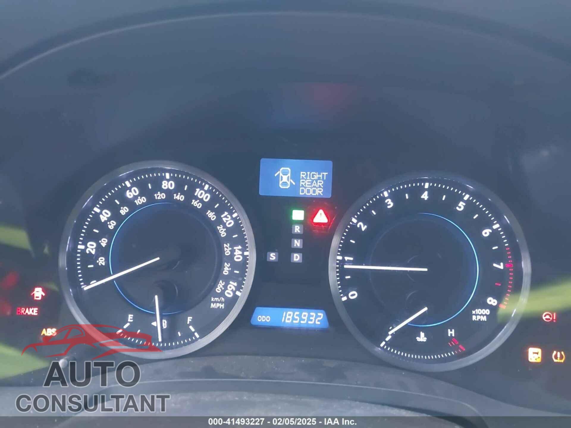 LEXUS IS 250 2011 - JTHCF5C20B5046664