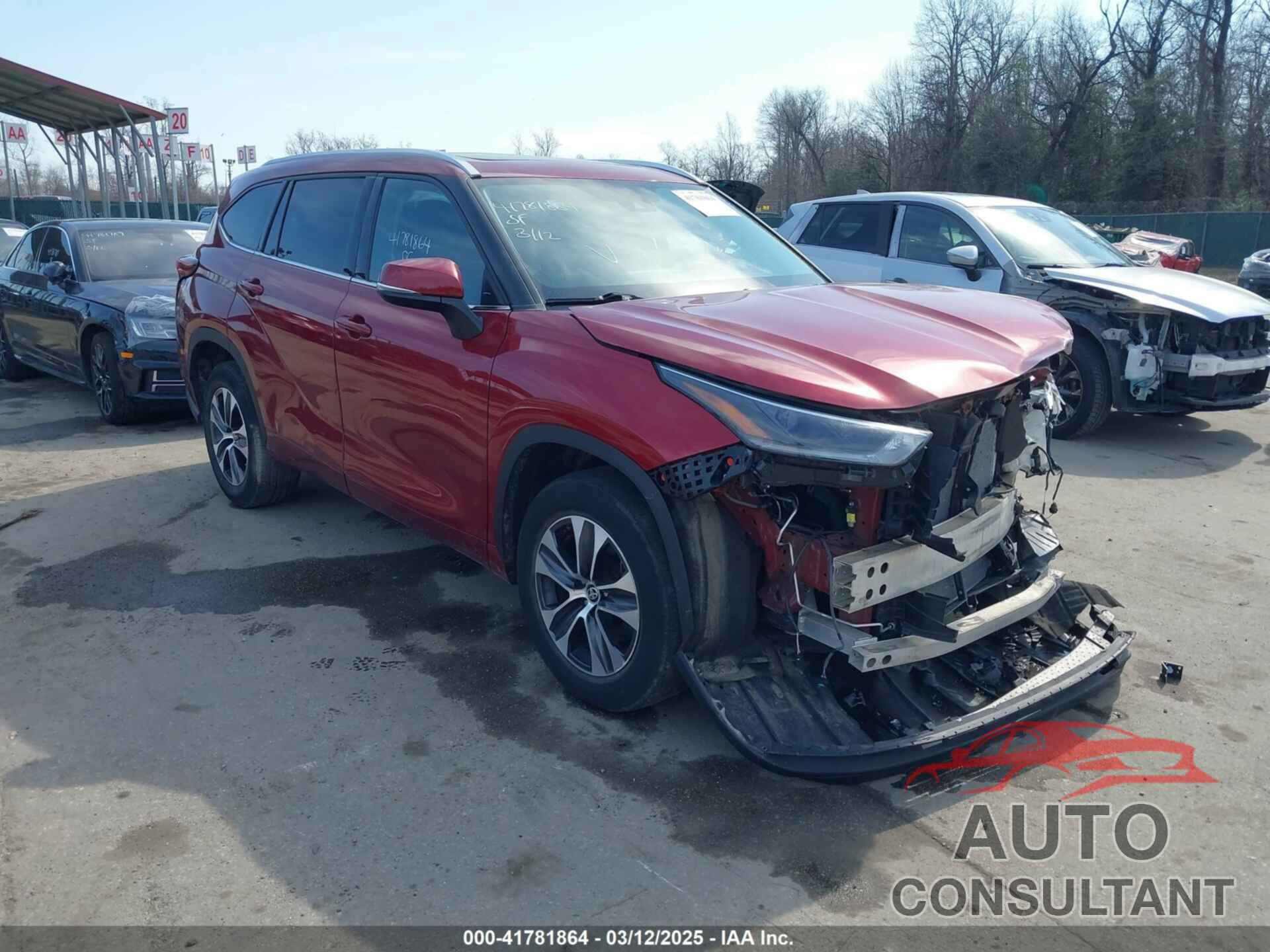 TOYOTA HIGHLANDER 2021 - 5TDHZRBH1MS090486