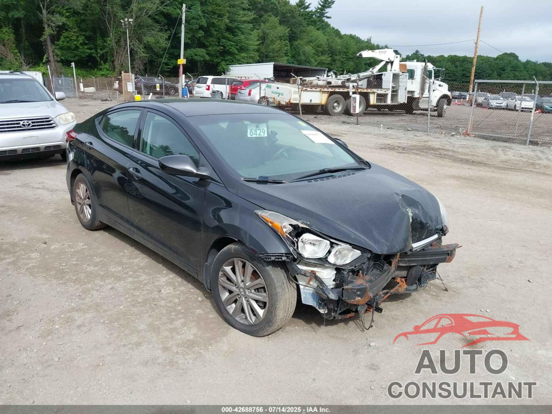 HYUNDAI ELANTRA 2014 - KMHDH4AEXEU189134