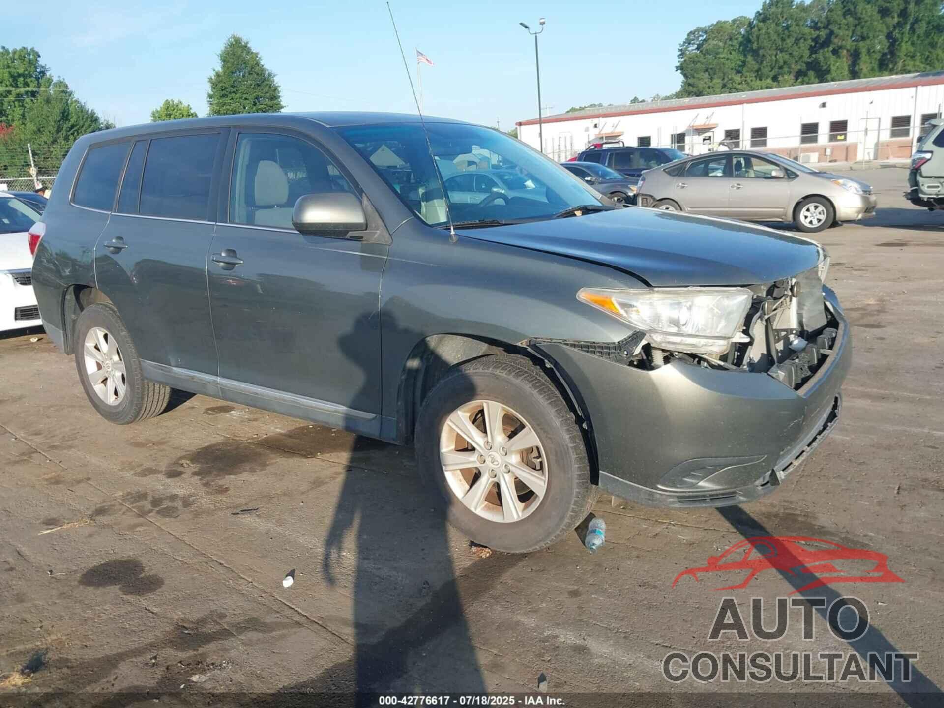TOYOTA HIGHLANDER 2012 - 5TDZA3EH2CS022121