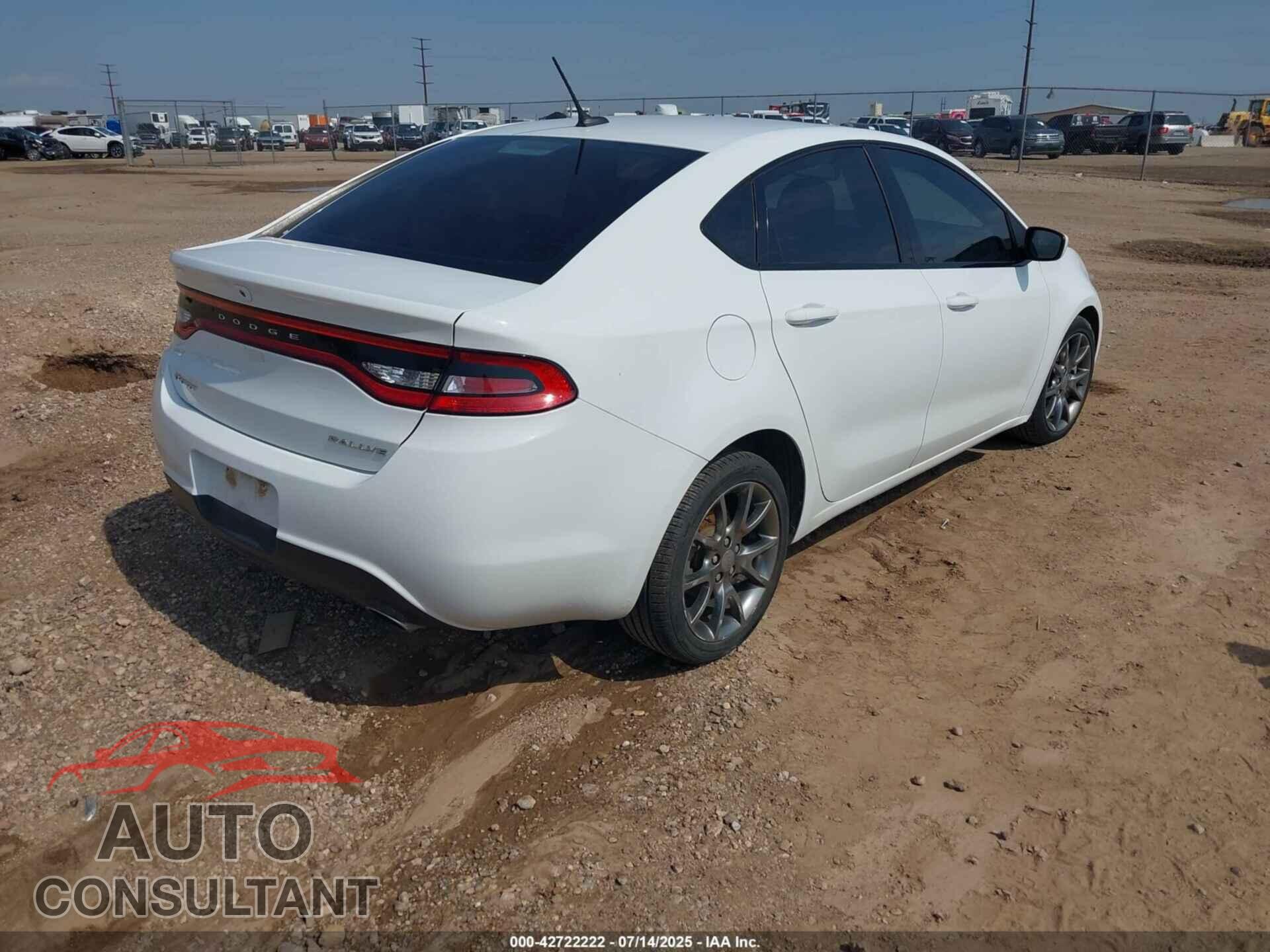 DODGE DART 2015 - 1C3CDFBB7FD132116