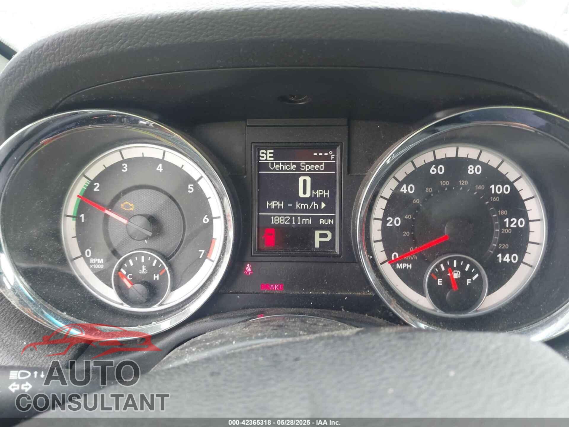 DODGE DURANGO 2013 - 1C4RDHDG0DC664191