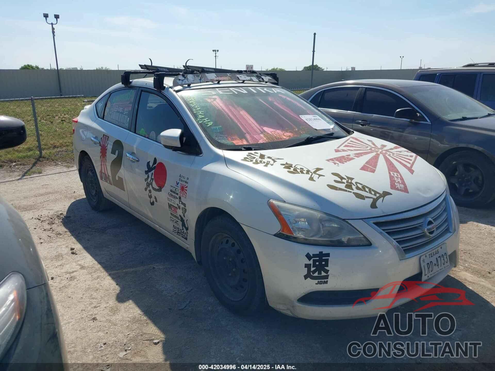 NISSAN SENTRA 2013 - 3N1AB7AP6DL734284