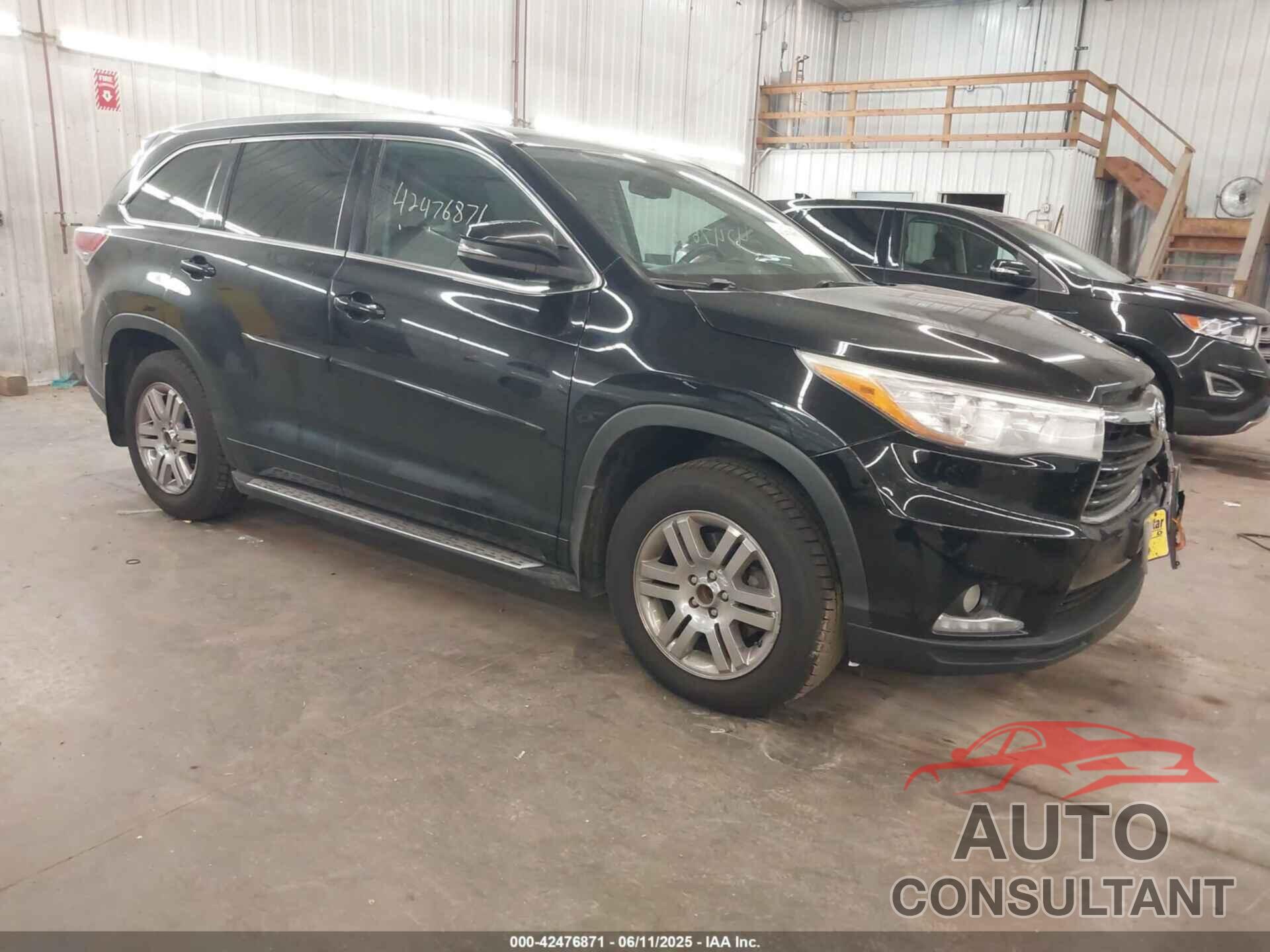 TOYOTA HIGHLANDER 2014 - 5TDDKRFH6ES019184