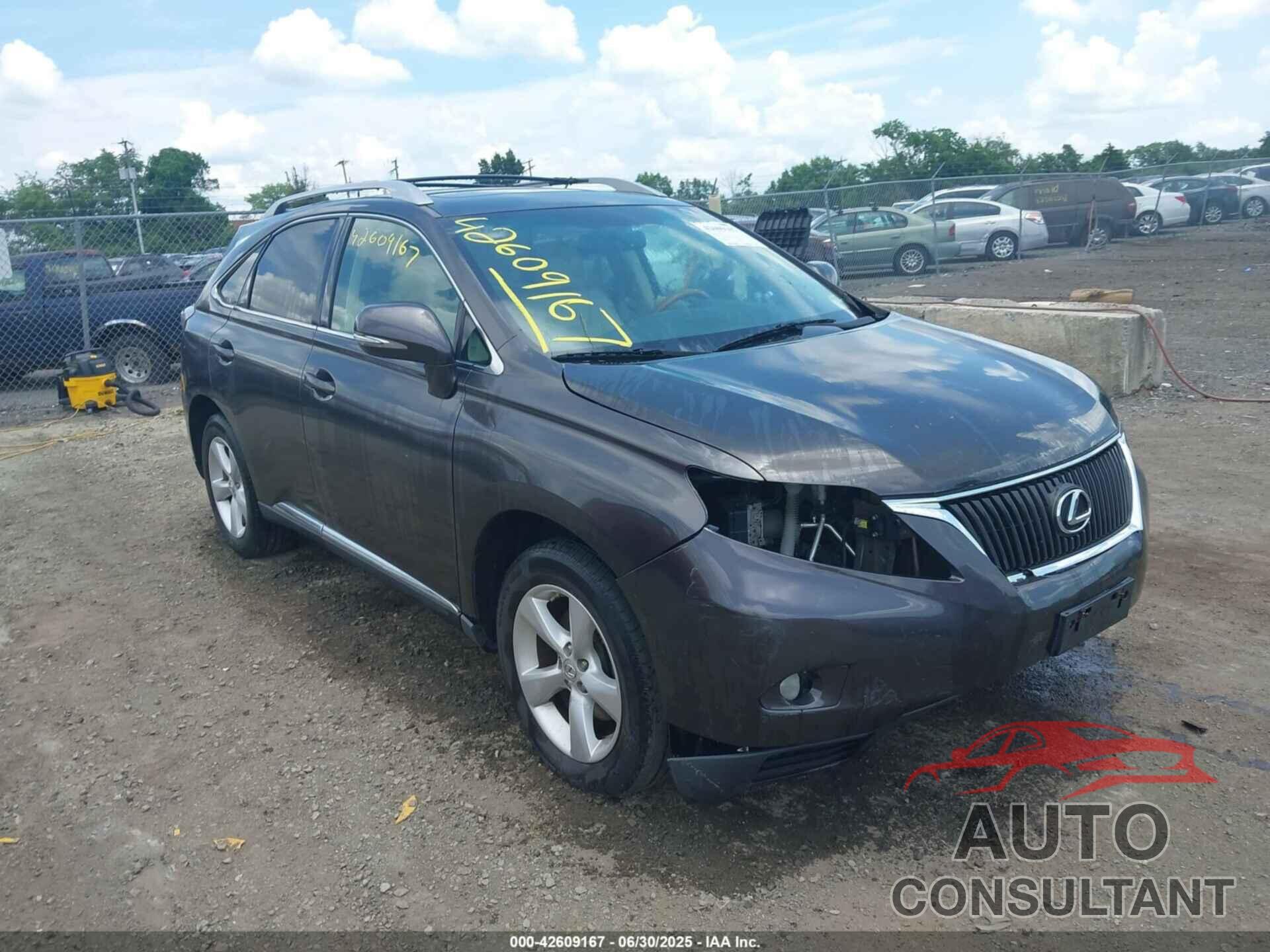 LEXUS RX 350 2010 - 2T2BK1BA1AC079440