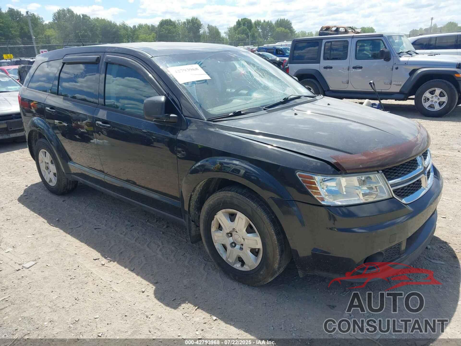 DODGE JOURNEY 2012 - 3C4PDCAB5CT203882