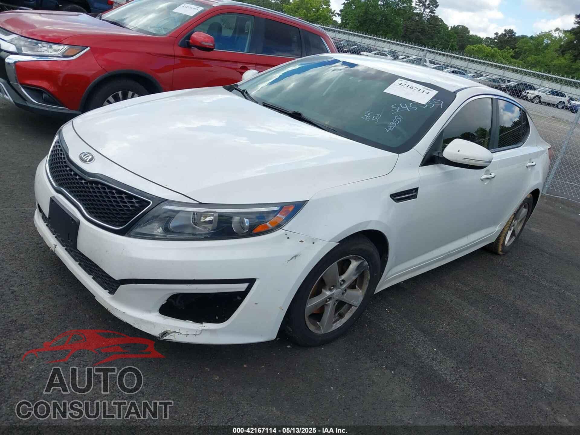 KIA OPTIMA 2014 - KNAGM4A73E5453557