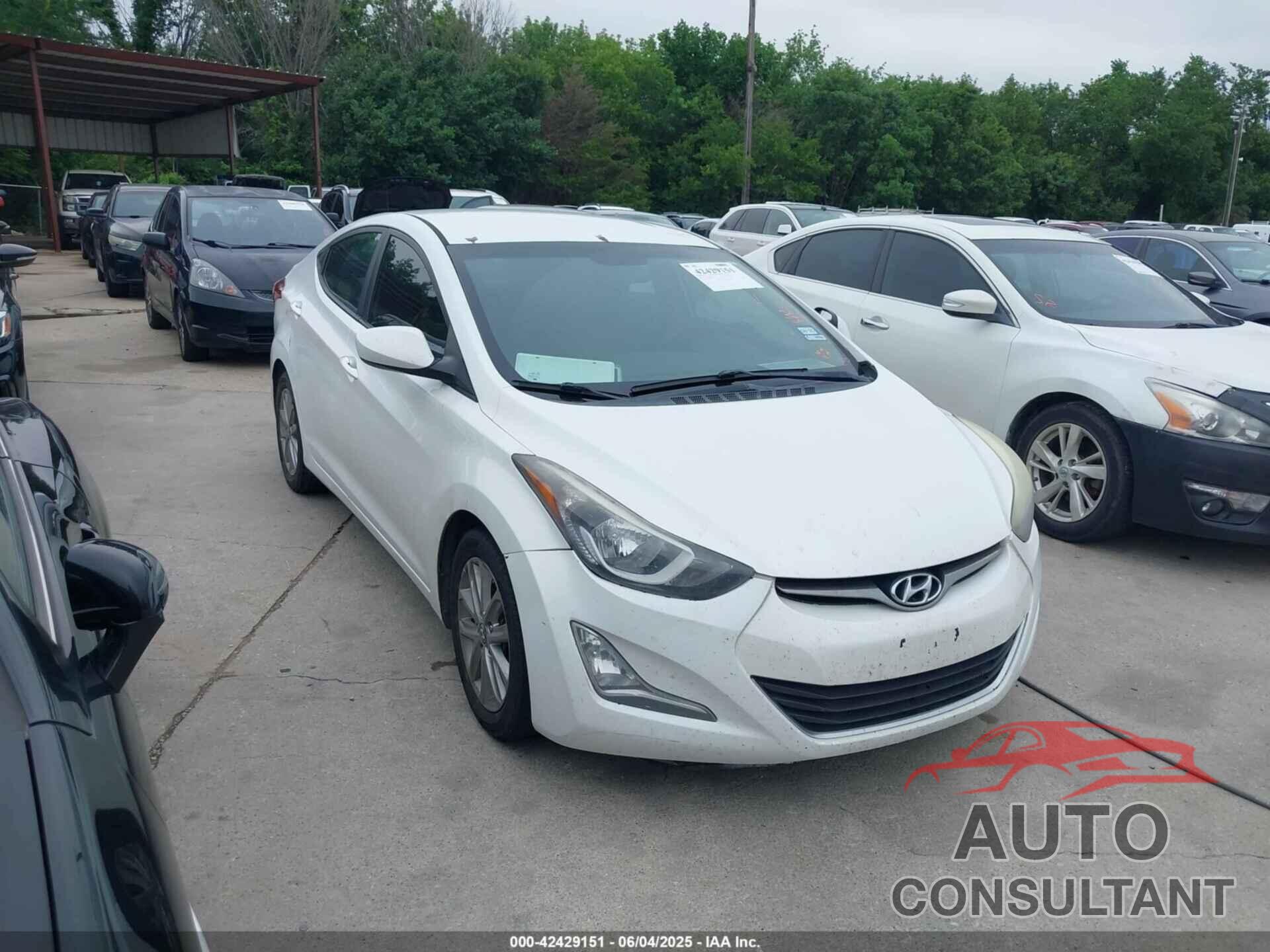 HYUNDAI ELANTRA 2016 - 5NPDH4AE9GH726853