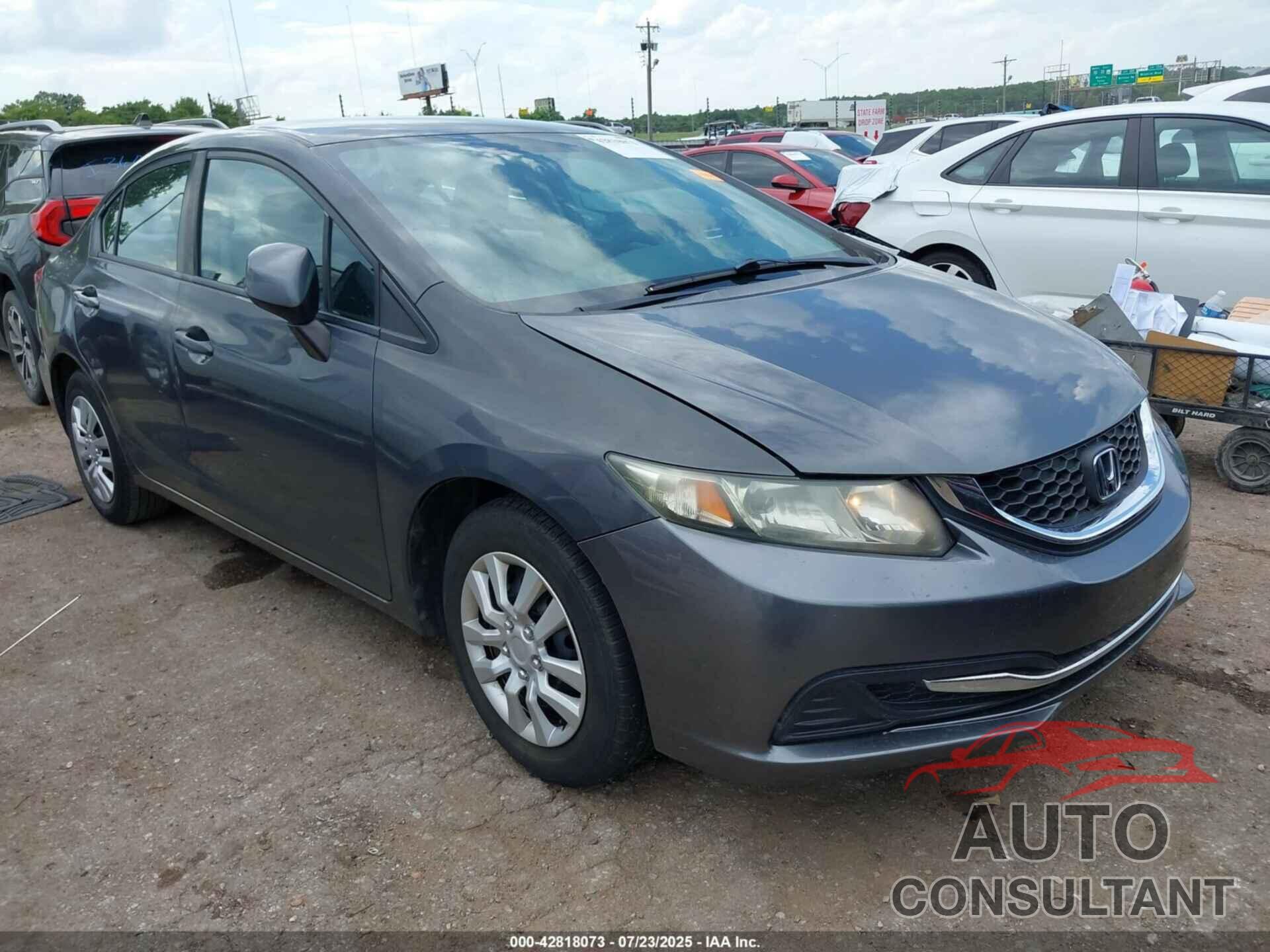 HONDA CIVIC 2013 - 2HGFB2F54DH562456