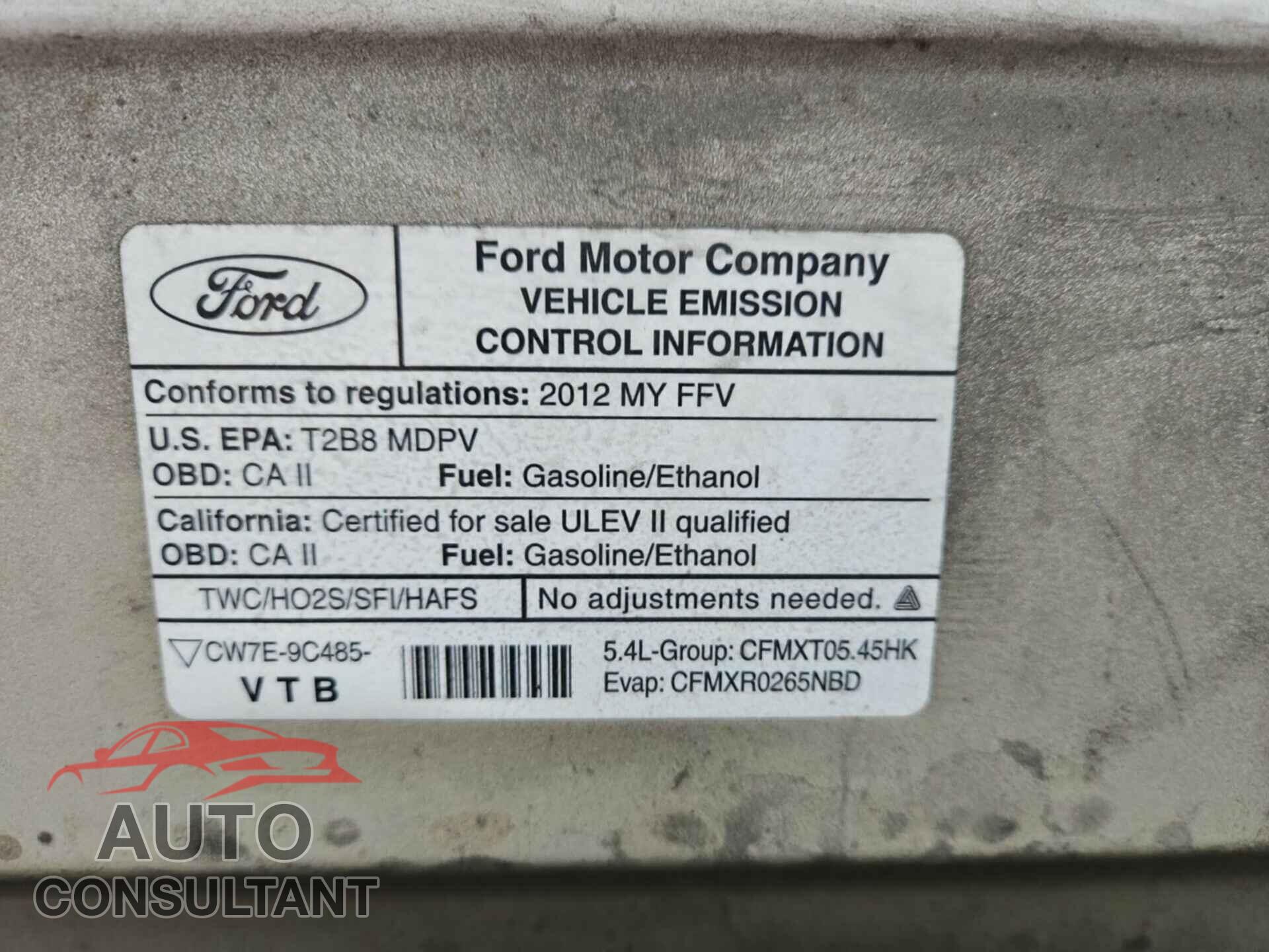 FORD ECONOLINE 2012 - 1FTNE2EL1CDB12857