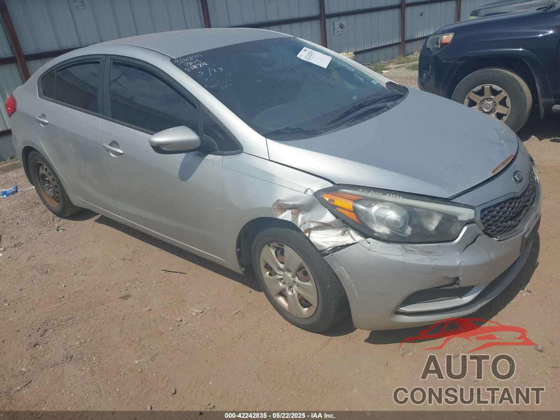 KIA FORTE 2016 - KNAFK4A65G5518677