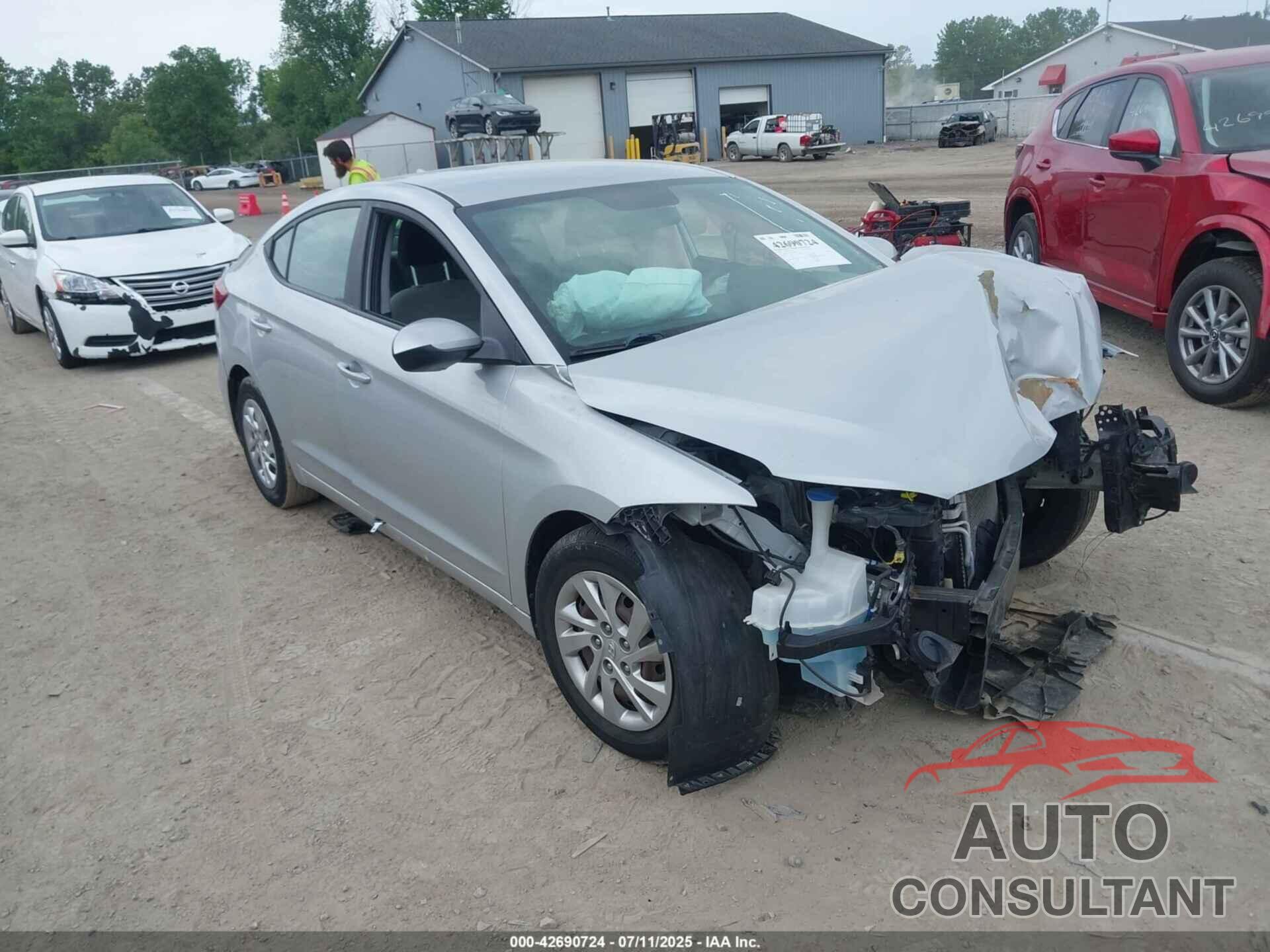 HYUNDAI ELANTRA 2017 - KMHD74LF9HU149687