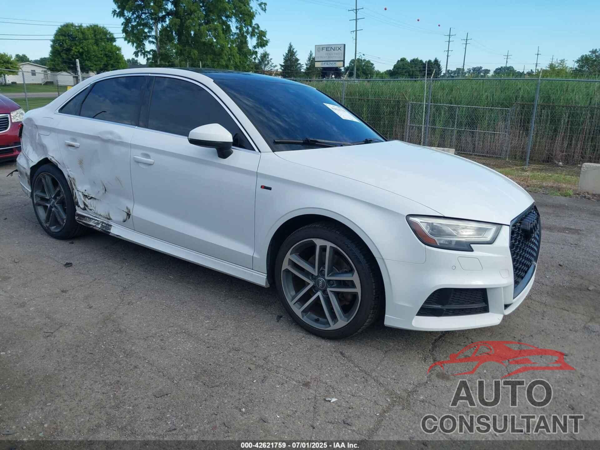 AUDI A3 2017 - WAUK8GFF3H1054529