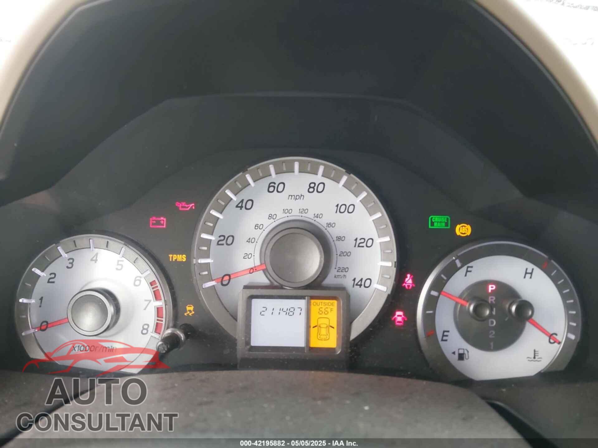 HONDA PILOT 2012 - 5FNYF3H59CB040568