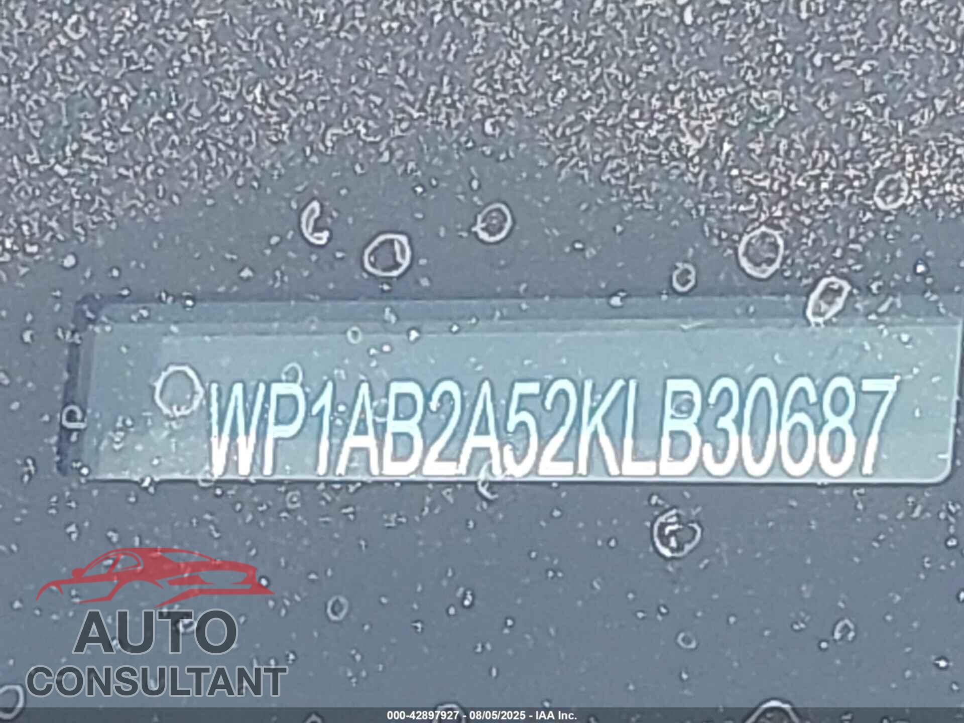 PORSCHE MACAN 2019 - WP1AB2A52KLB30687