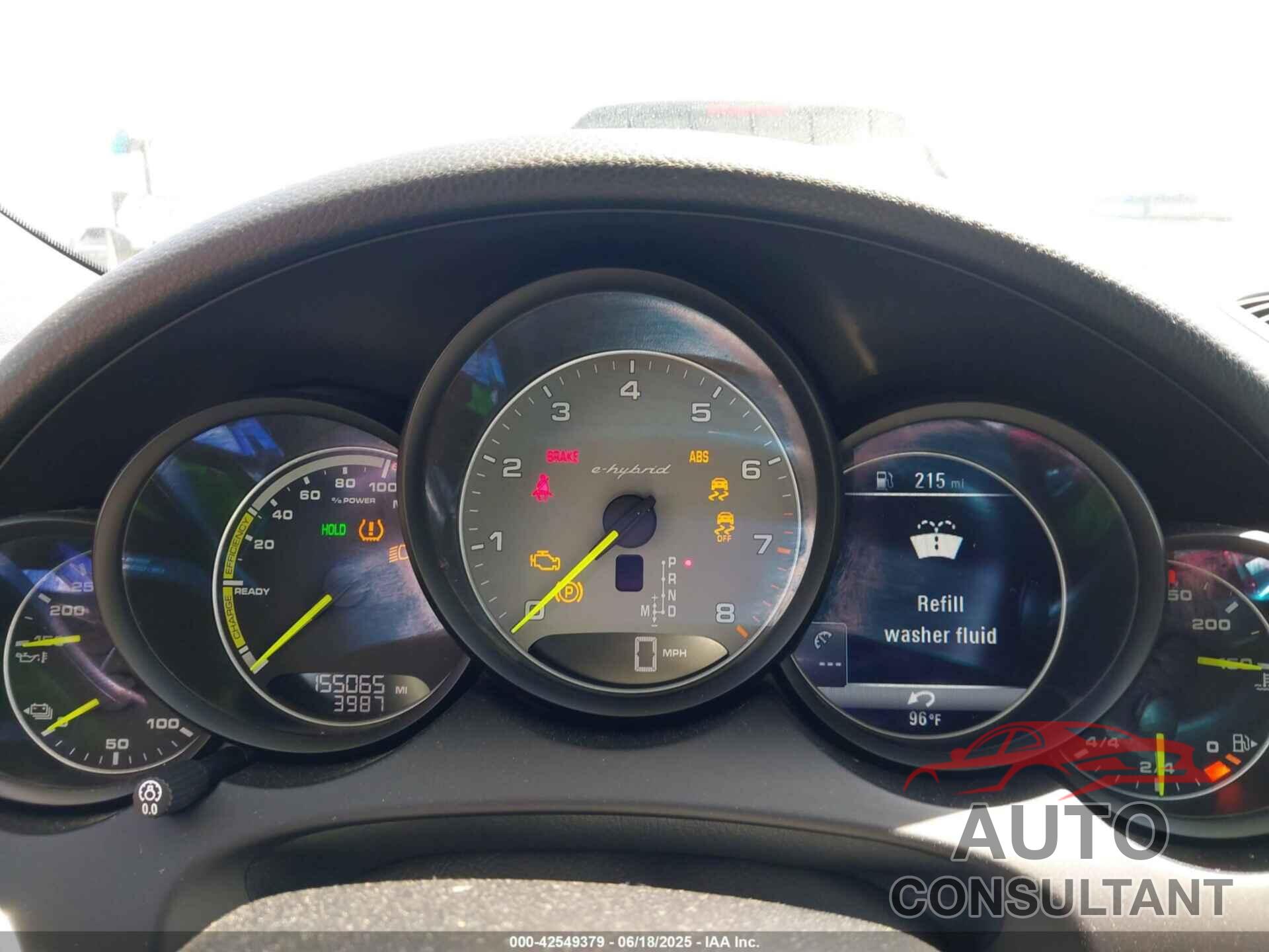 PORSCHE CAYENNE E-HYBRID 2016 - WP1AE2A25GLA63734