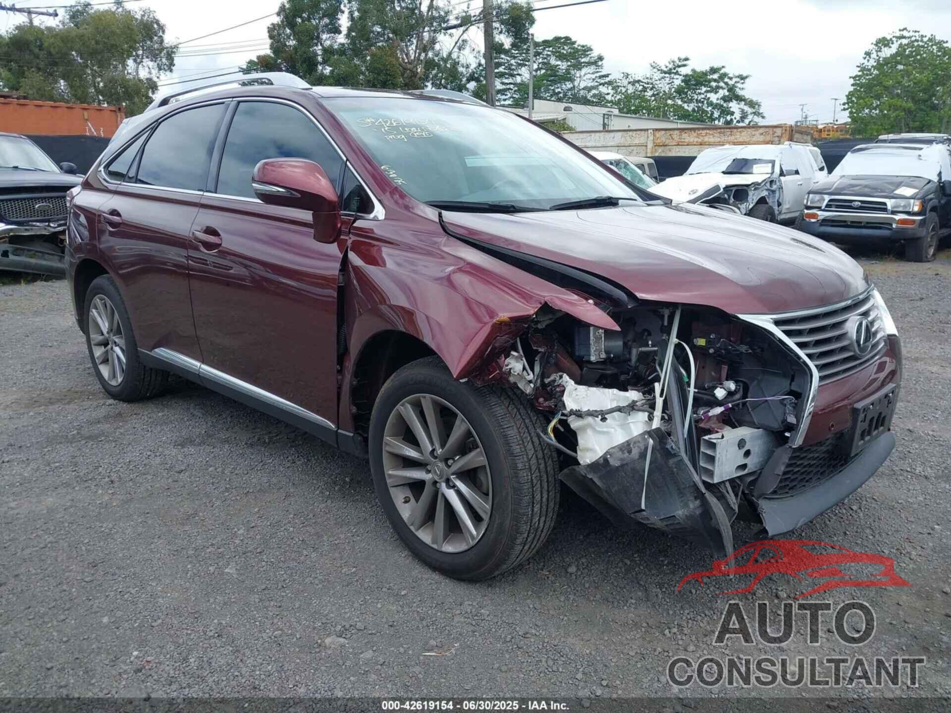 LEXUS RX 350 2015 - JTJZK1BA3F2420164