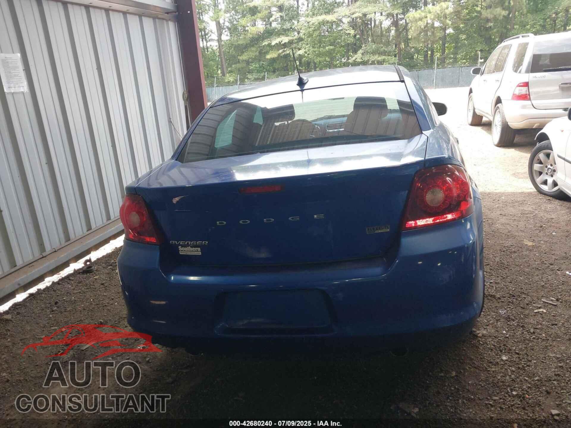 DODGE AVENGER 2013 - 1C3CDZCG5DN741191