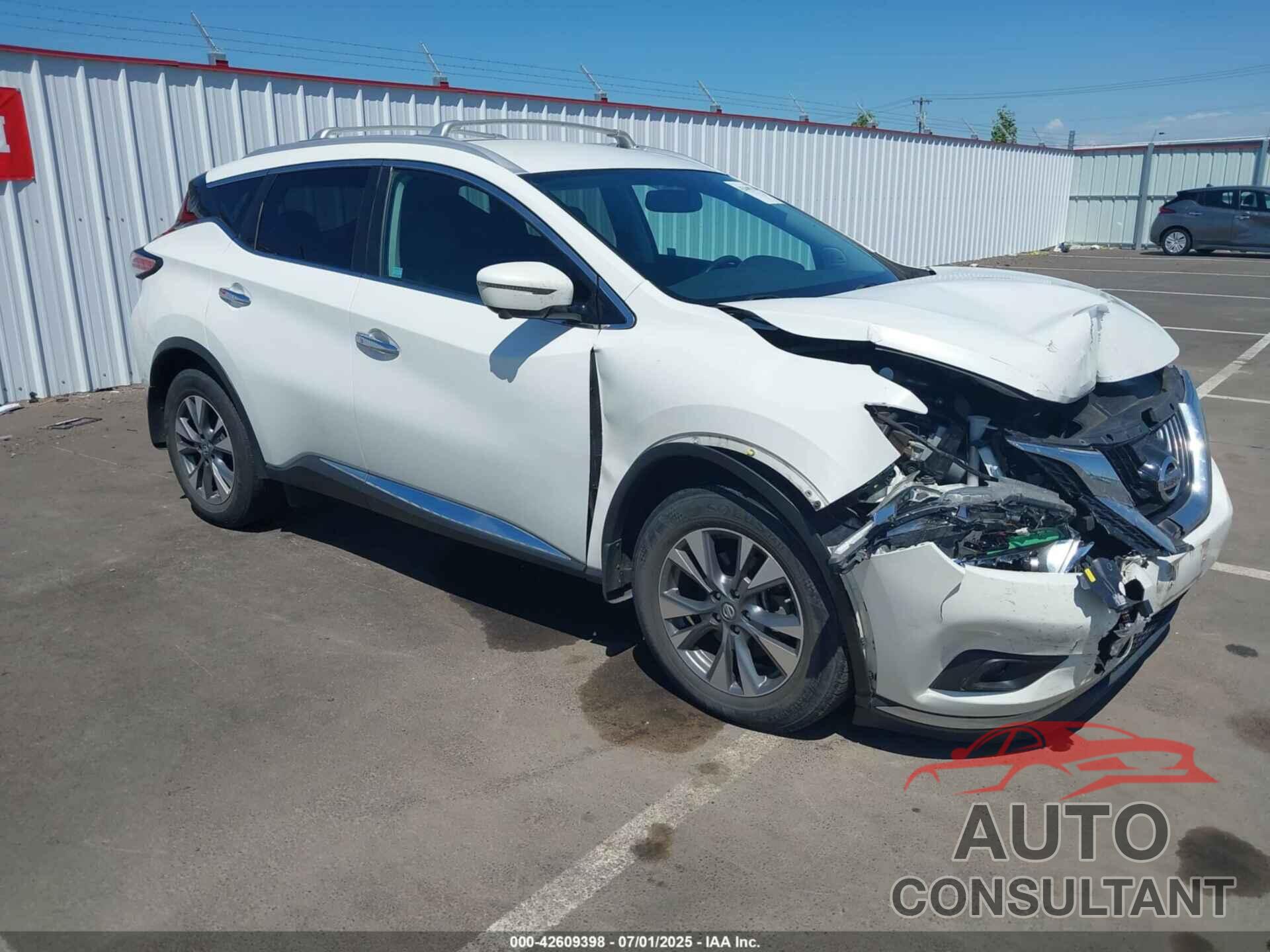 NISSAN MURANO 2016 - 5N1AZ2MHXGN139437