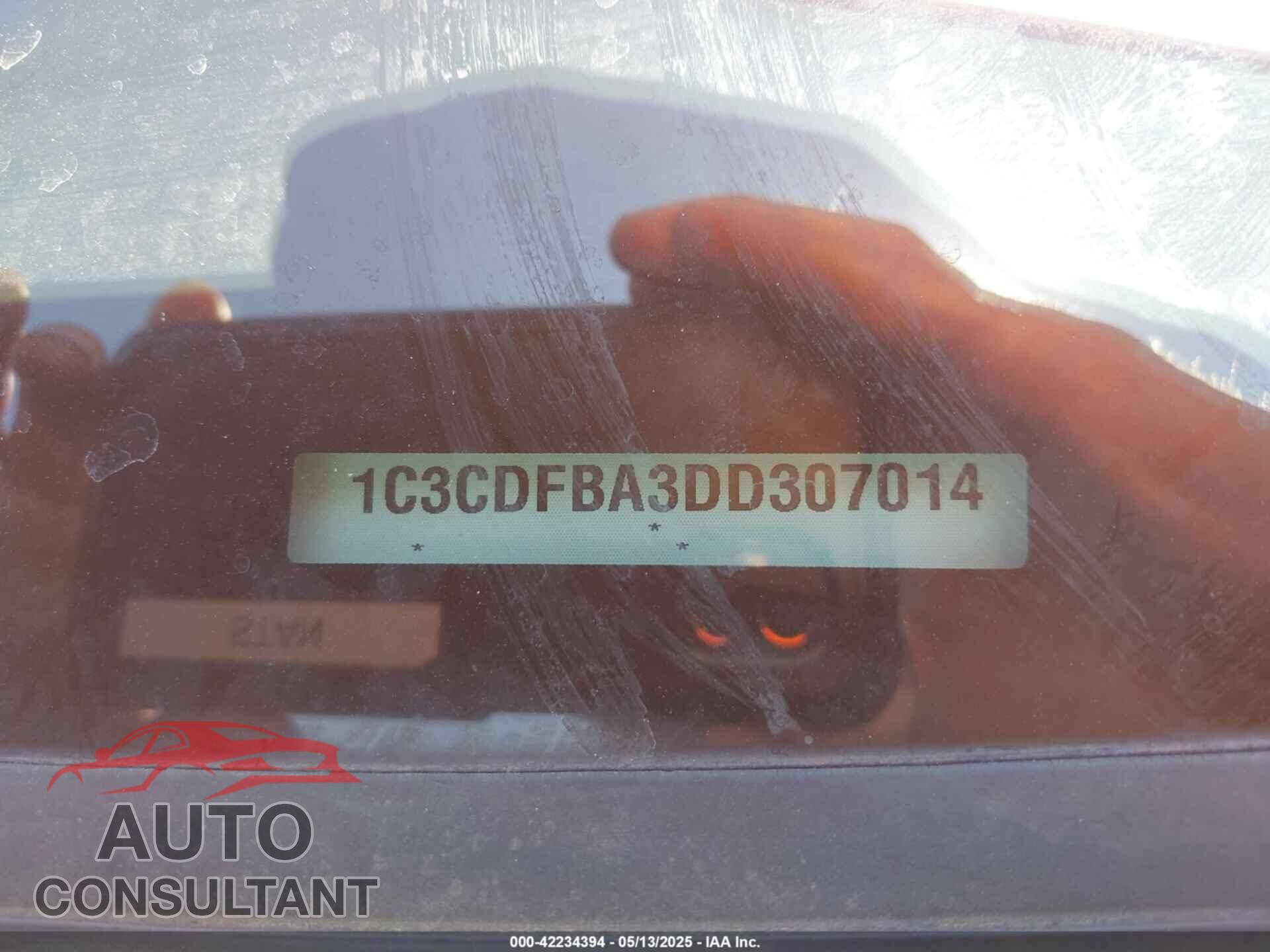DODGE DART 2013 - 1C3CDFBA3DD307014