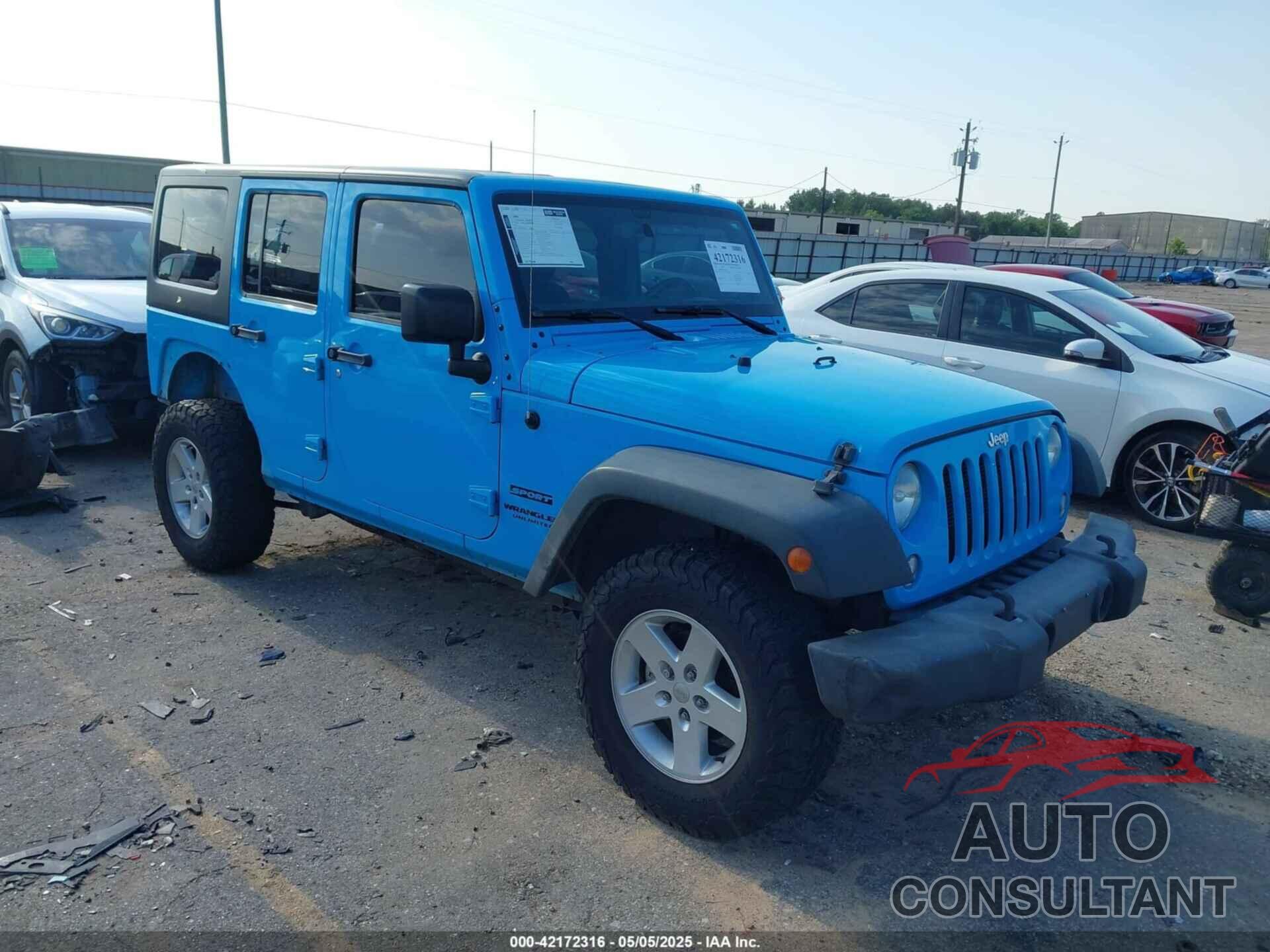 JEEP WRANGLER UNLIMITED 2017 - 1C4BJWDG2HL635831