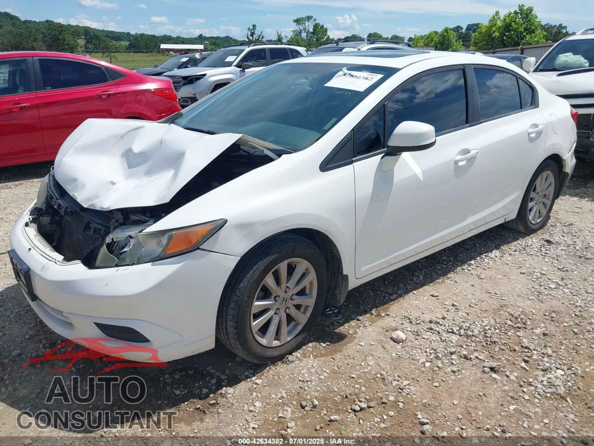 HONDA CIVIC 2012 - 19XFB2F88CE058723
