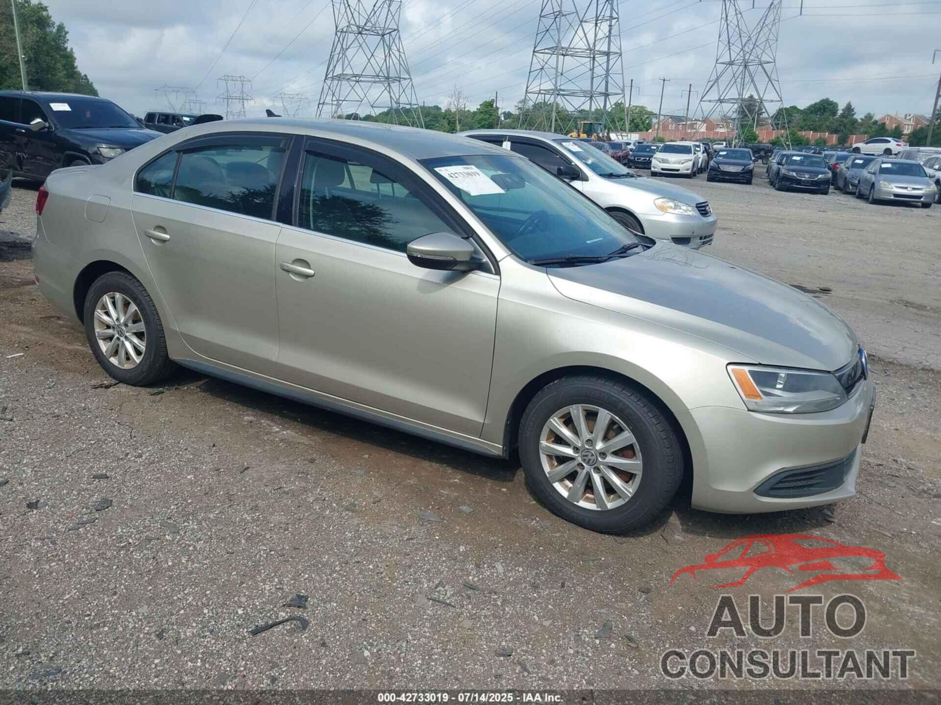 VOLKSWAGEN JETTA HYBRID 2013 - 3VW637AJ8DM238647