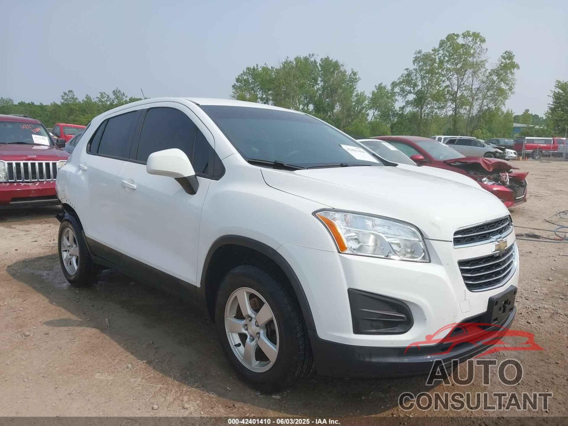 CHEVROLET TRAX 2016 - 3GNCJNSB2GL184691