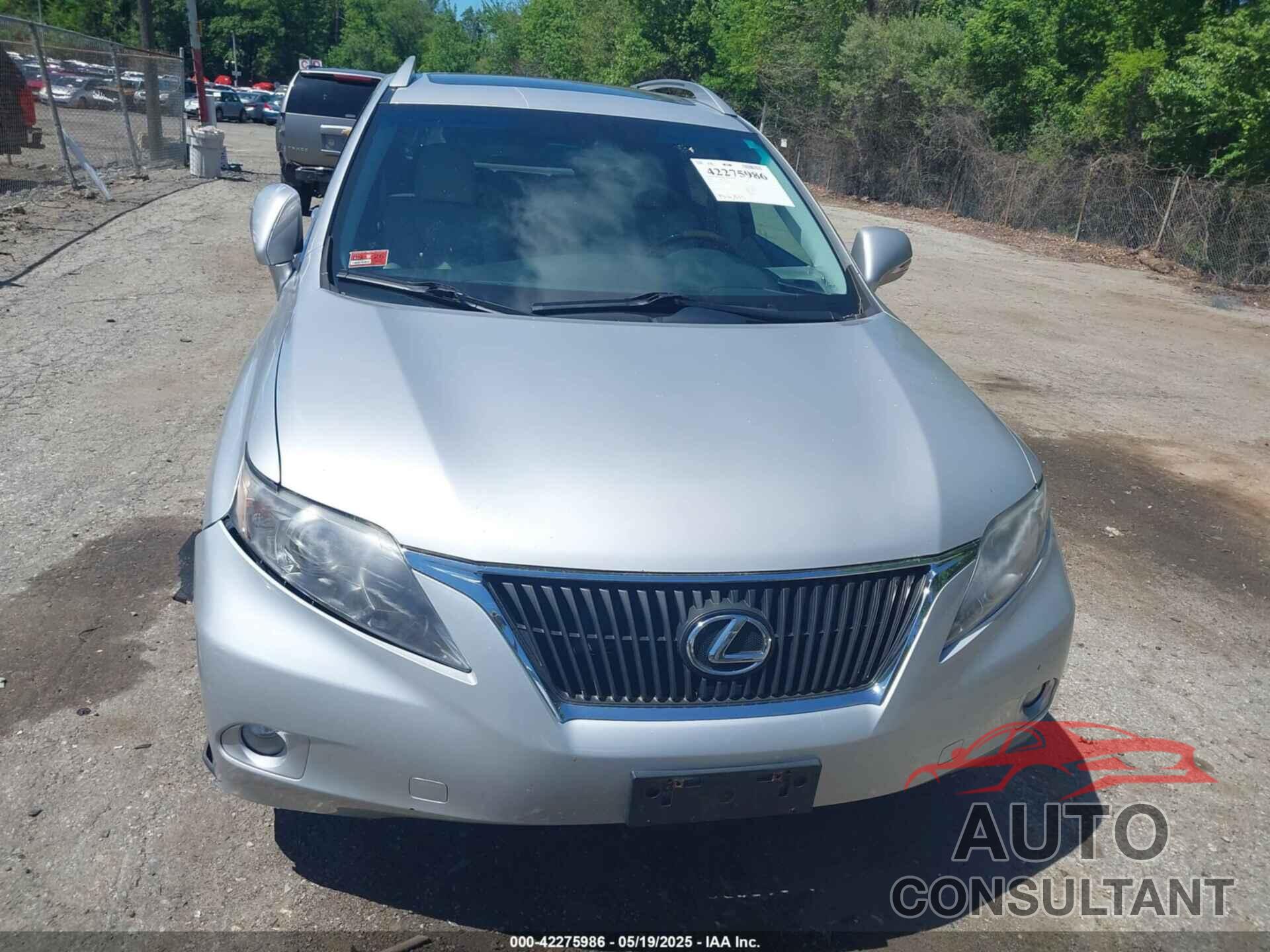 LEXUS RX 350 2010 - 2T2BK1BA0AC020105