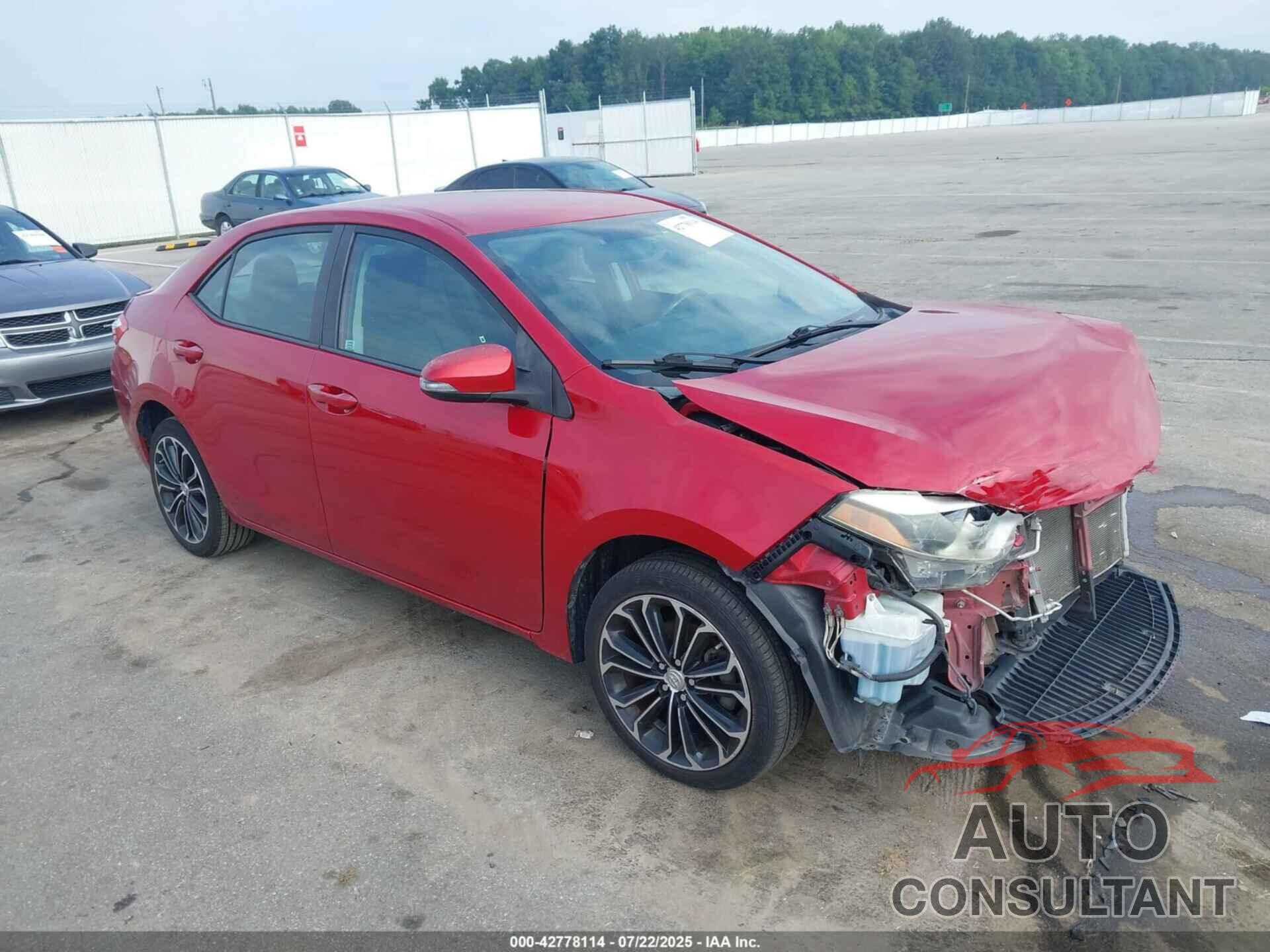 TOYOTA COROLLA 2015 - 5YFBURHE8FP197032