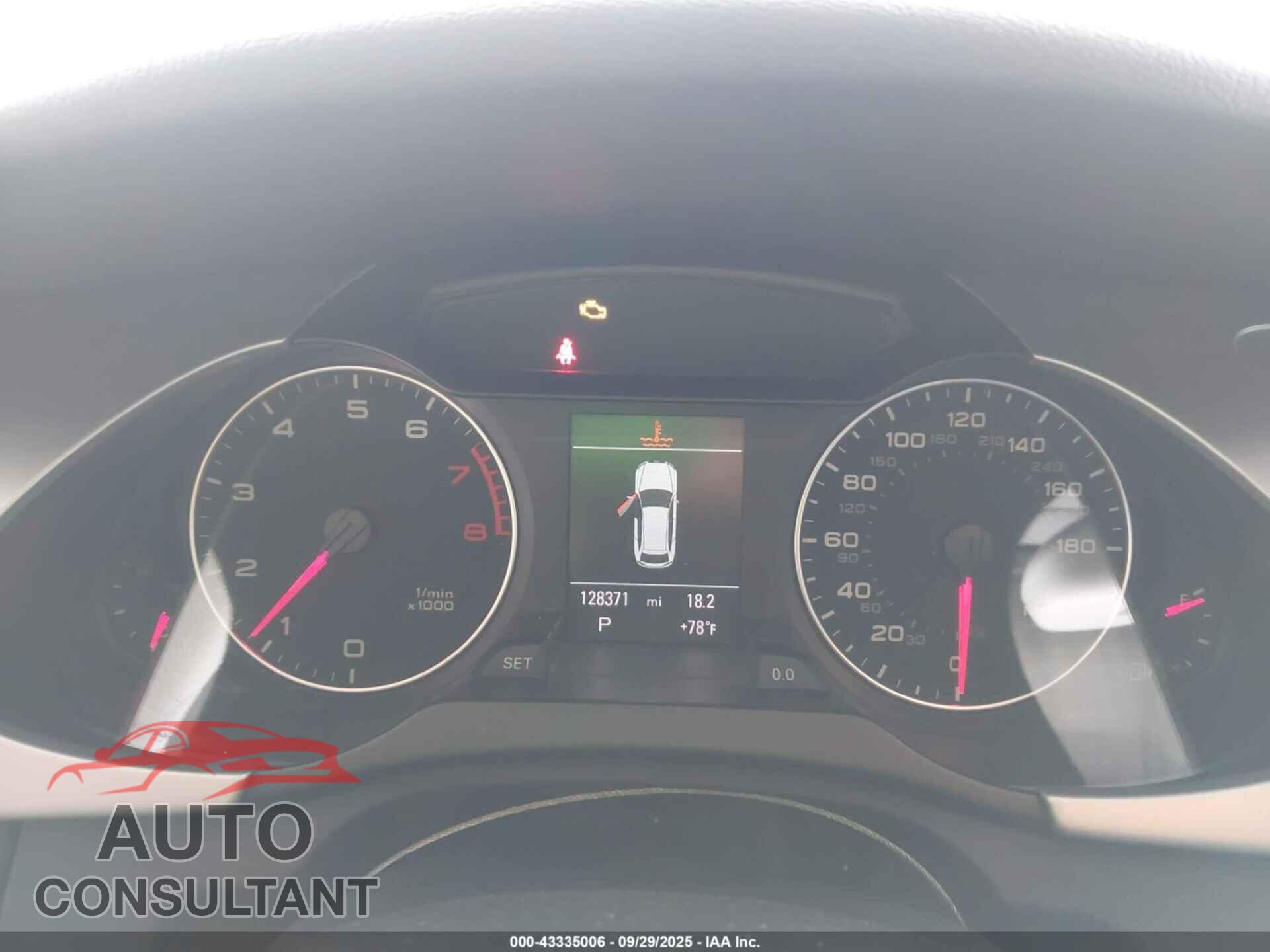 AUDI A4 2012 - WAU4FAFL8CA067156