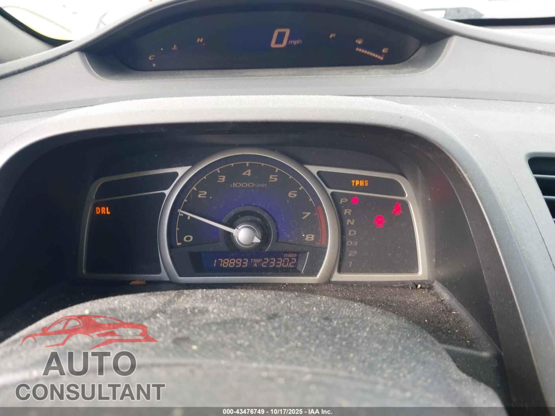 HONDA CIVIC 2010 - 19XFA1F5XAE069657