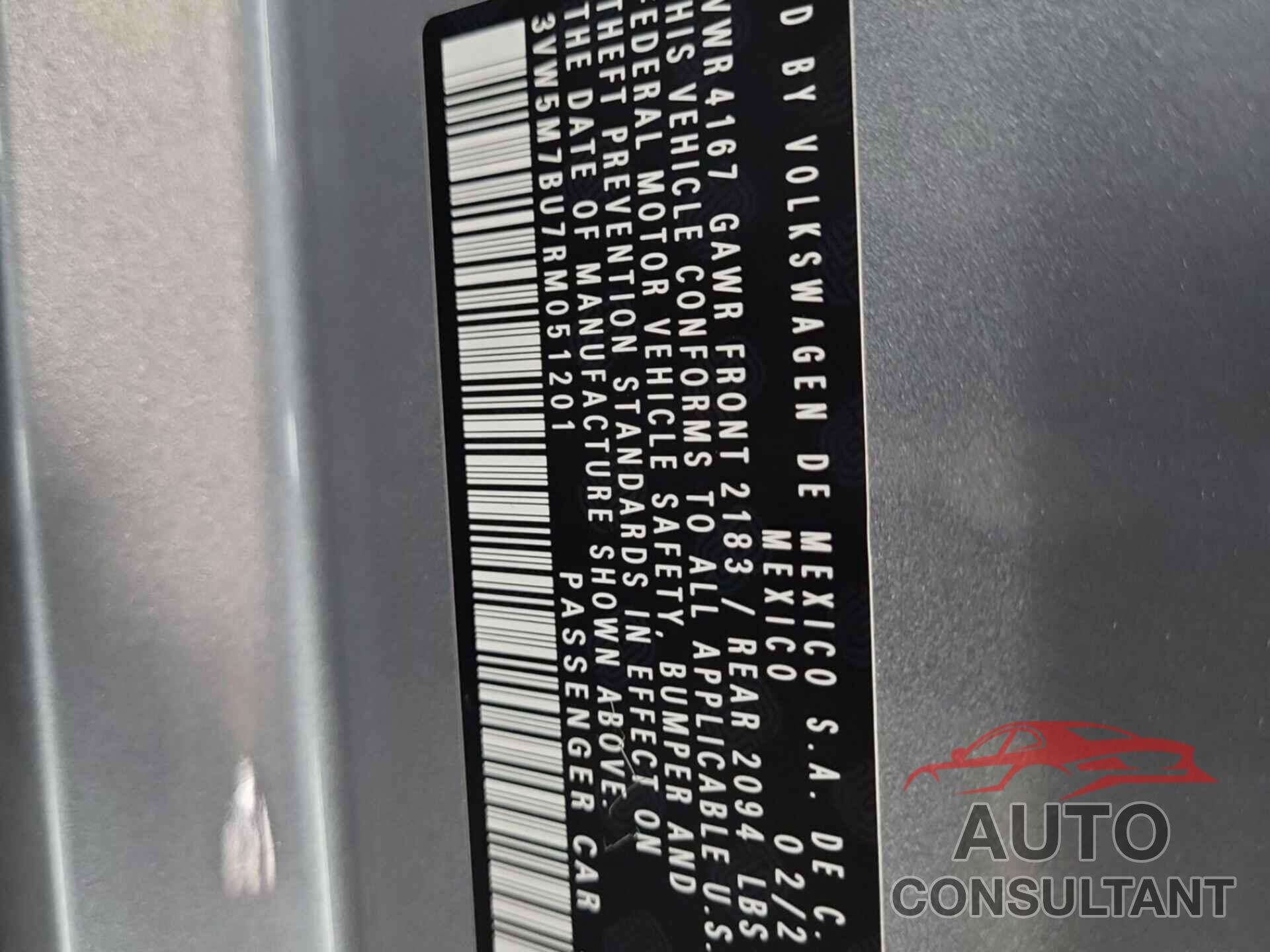 VOLKSWAGEN JETTA 2024 - 3VW5M7BU7RM051201