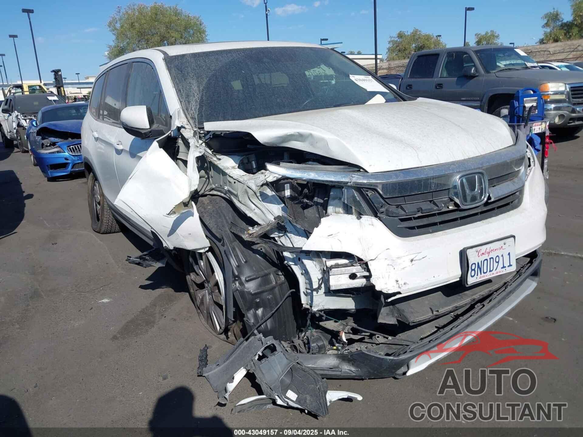 HONDA PILOT 2020 - 5FNYF5H49LB003572