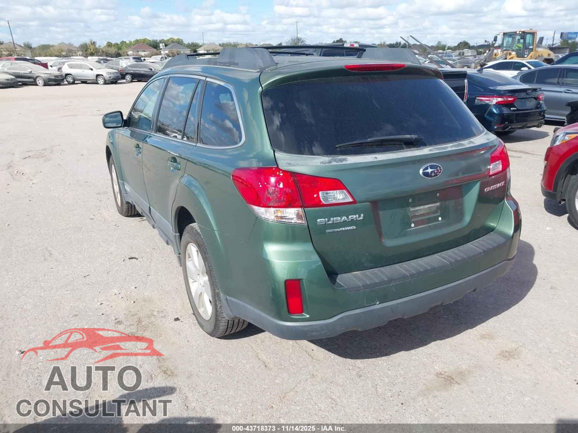 SUBARU OUTBACK 2012 - 4S4BRCCC0C3245577