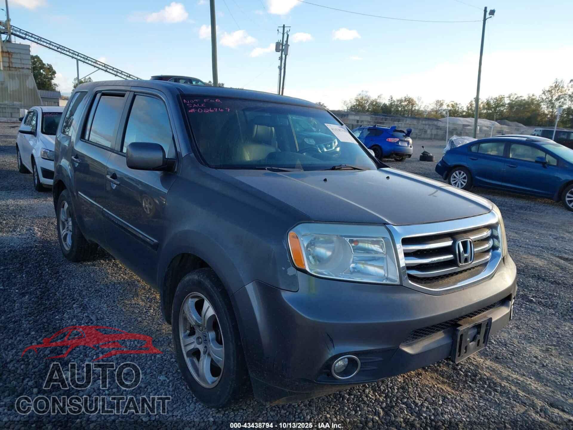 HONDA PILOT 2012 - 5FNYF4H54CB026969