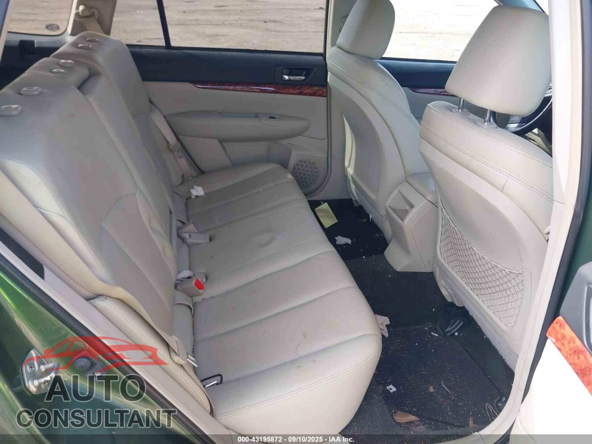 SUBARU OUTBACK 2012 - 4S4BRBLC7C3274973