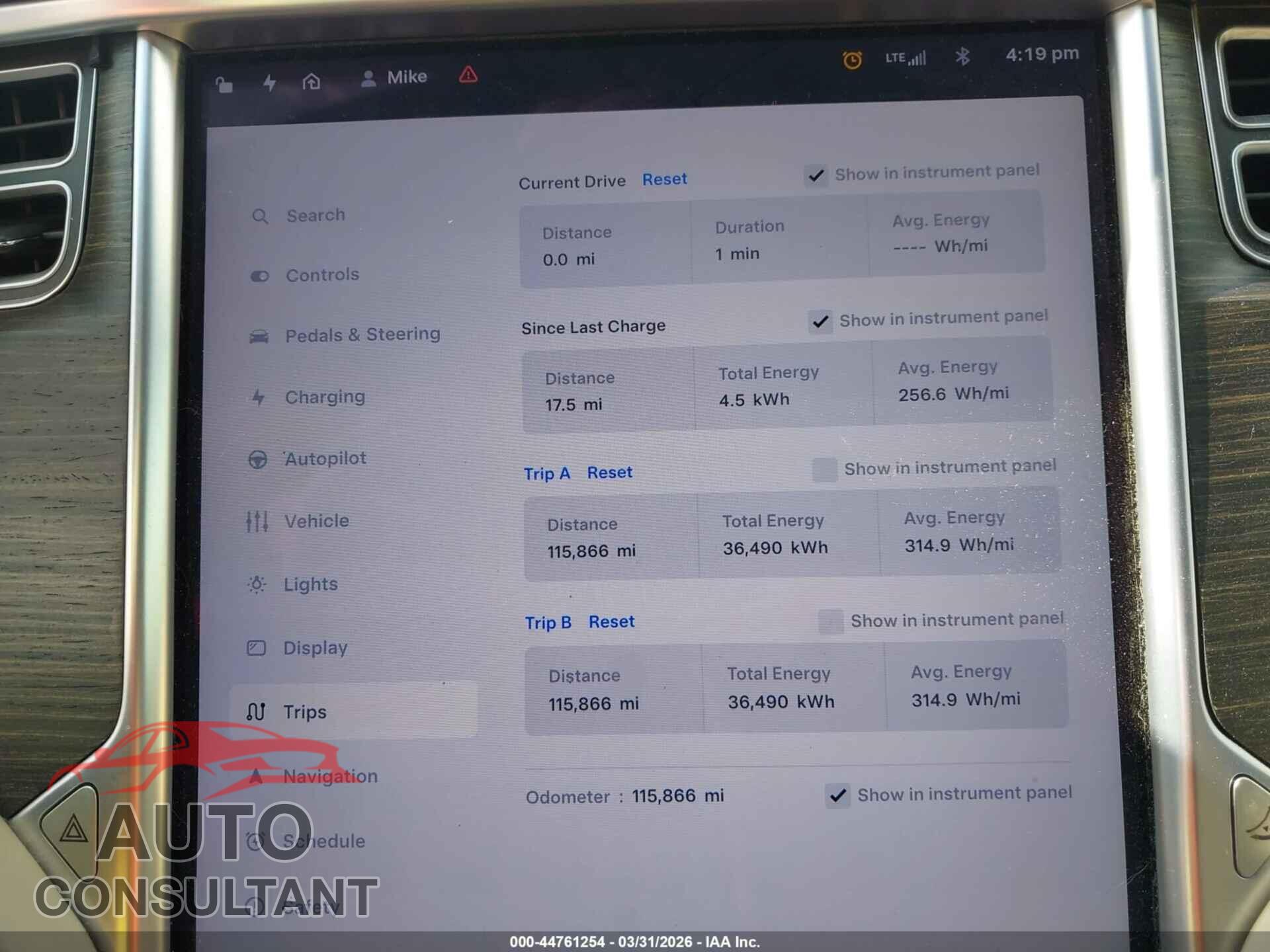 TESLA MODEL S 2016 - 5YJSA1E11GF170554
