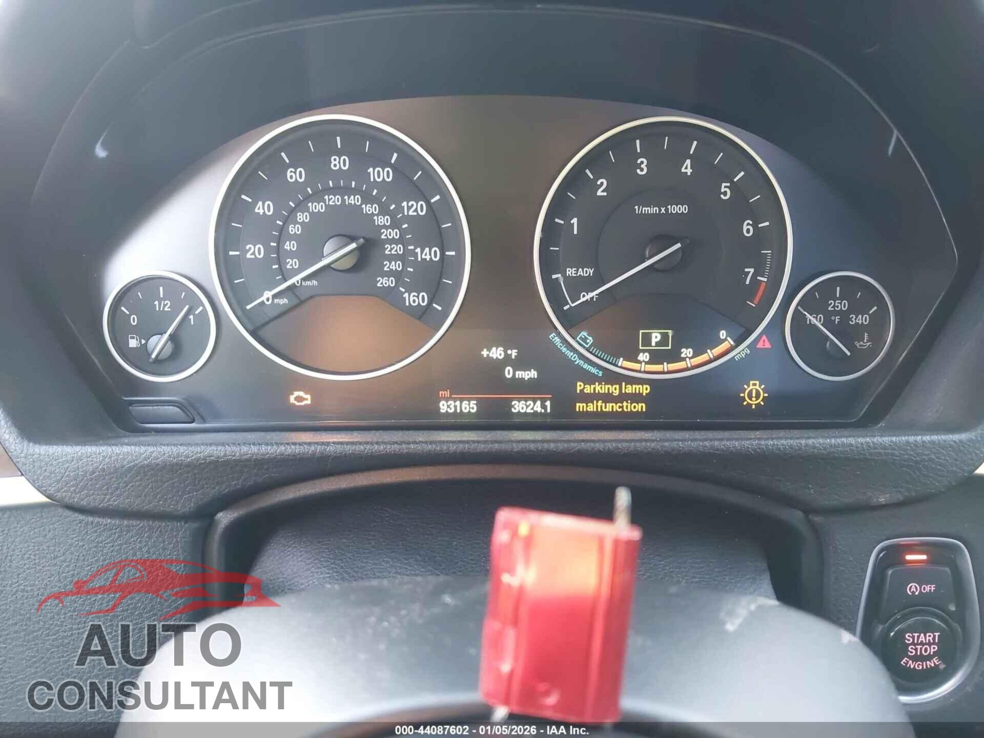 BMW 320I 2015 - WBA3C3C51FK202725