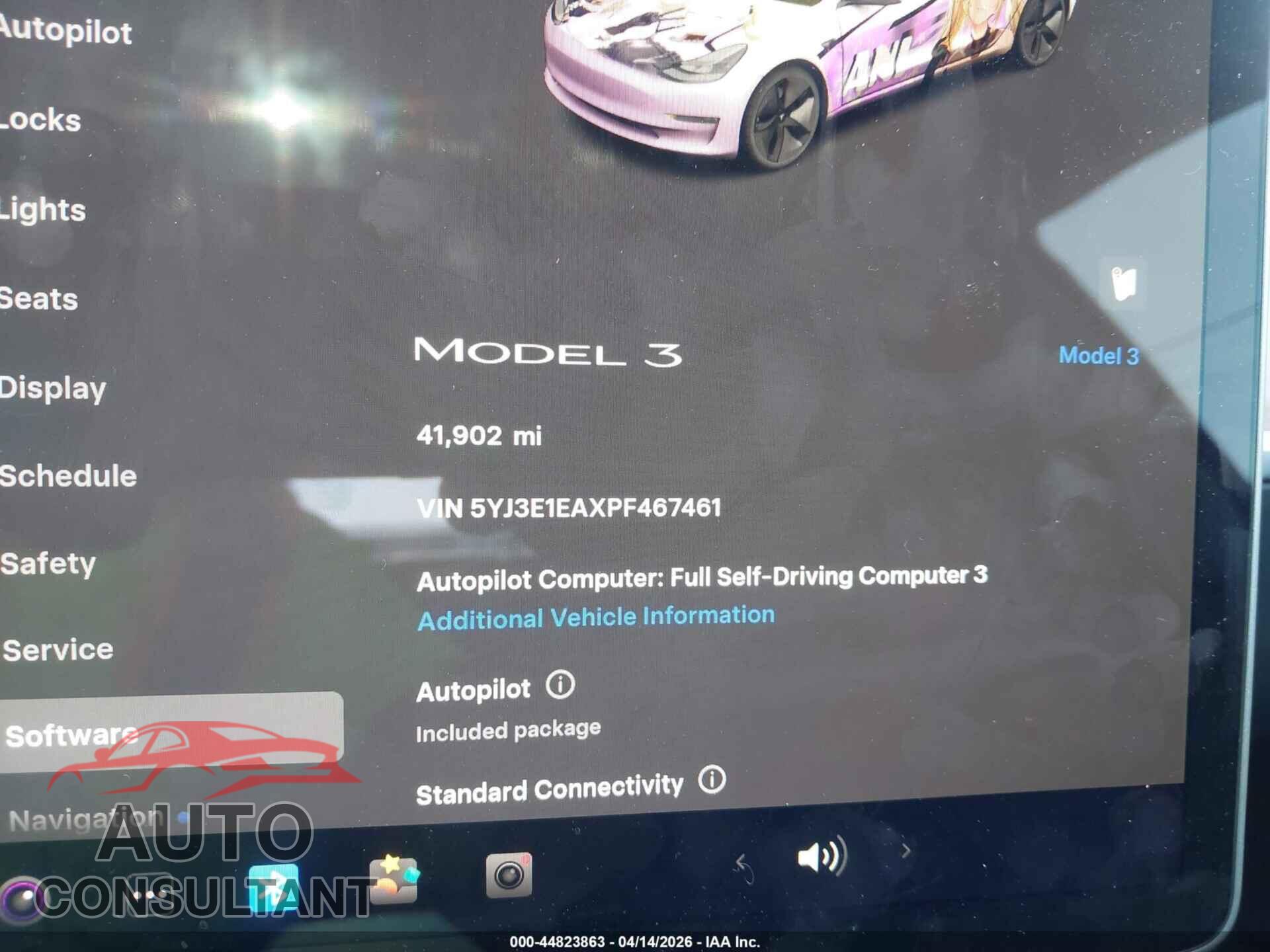 TESLA MODEL 3 2023 - 5YJ3E1EAXPF467461