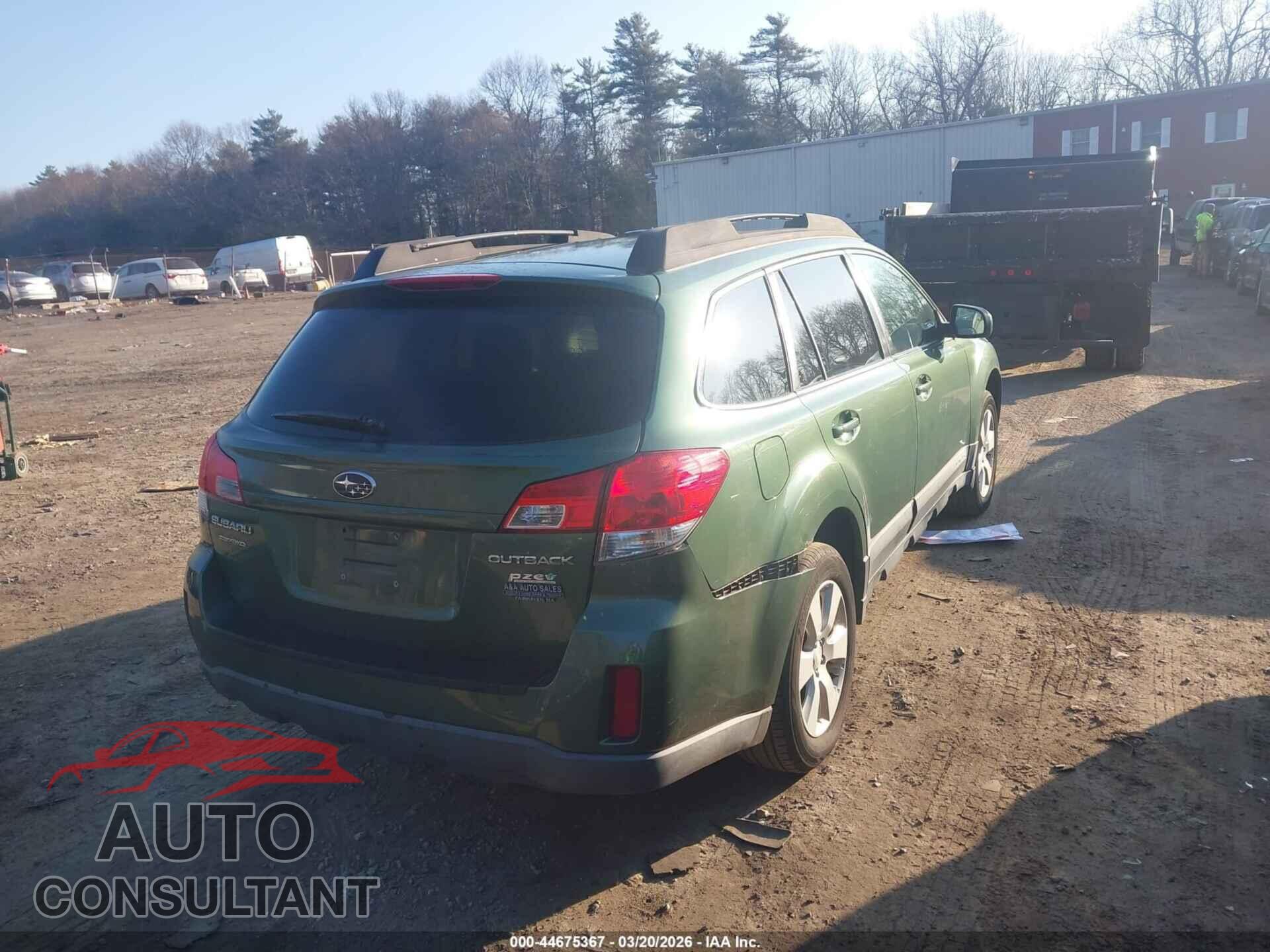 SUBARU OUTBACK 2011 - 4S4BRBCC5B3402674