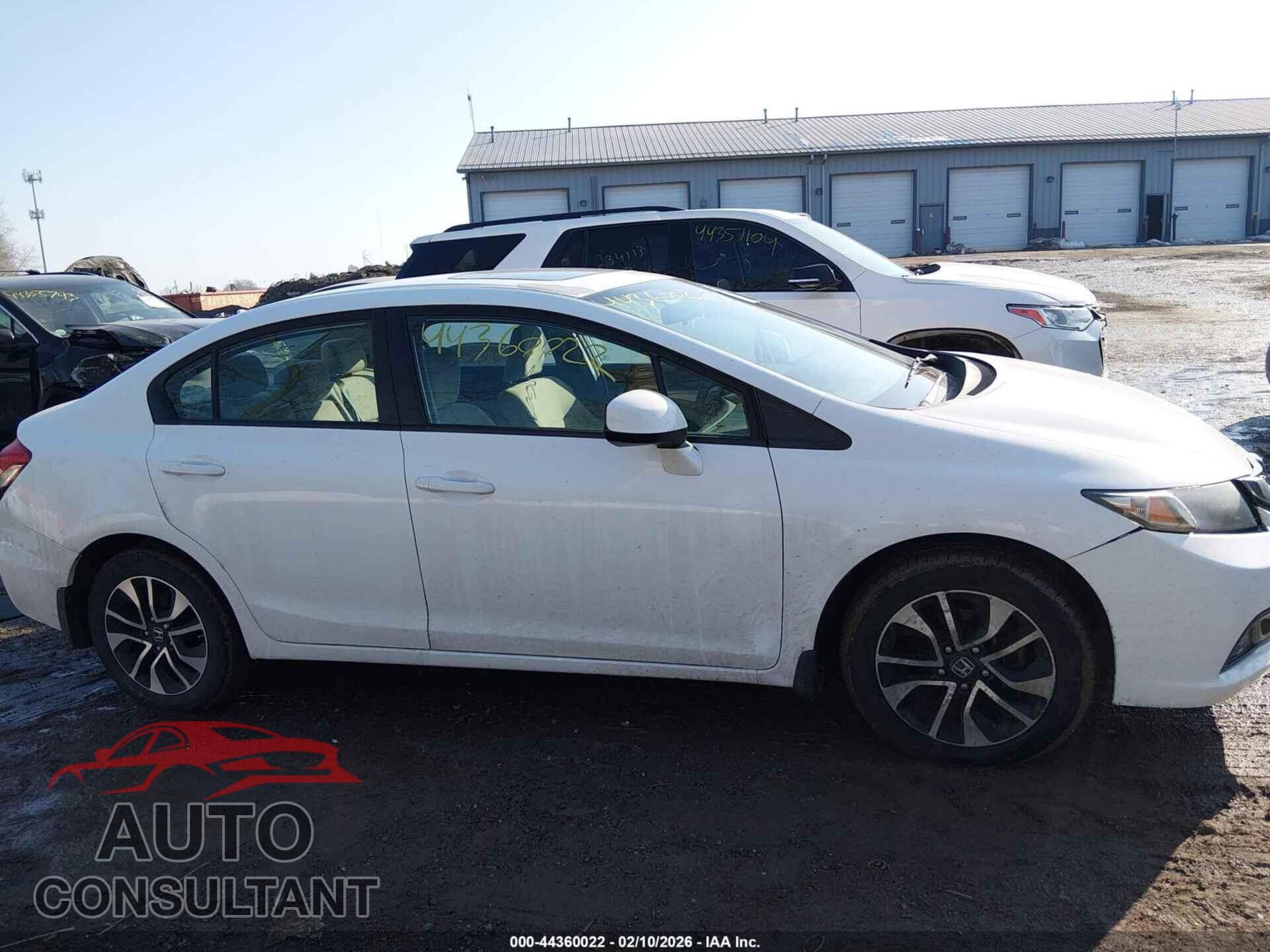 HONDA CIVIC 2013 - 19XFB2F85DE087050