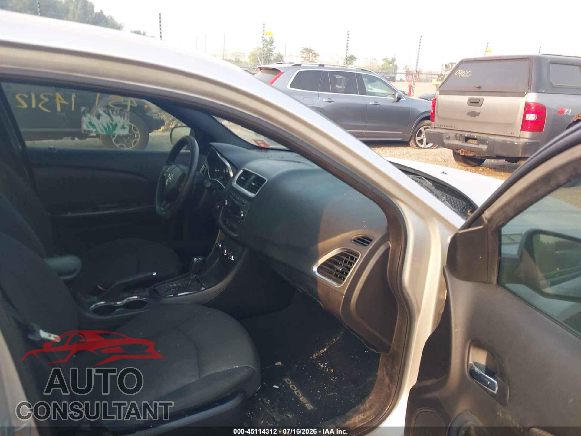 DODGE AVENGER 2012 - 1C3CDZAB3CN126239