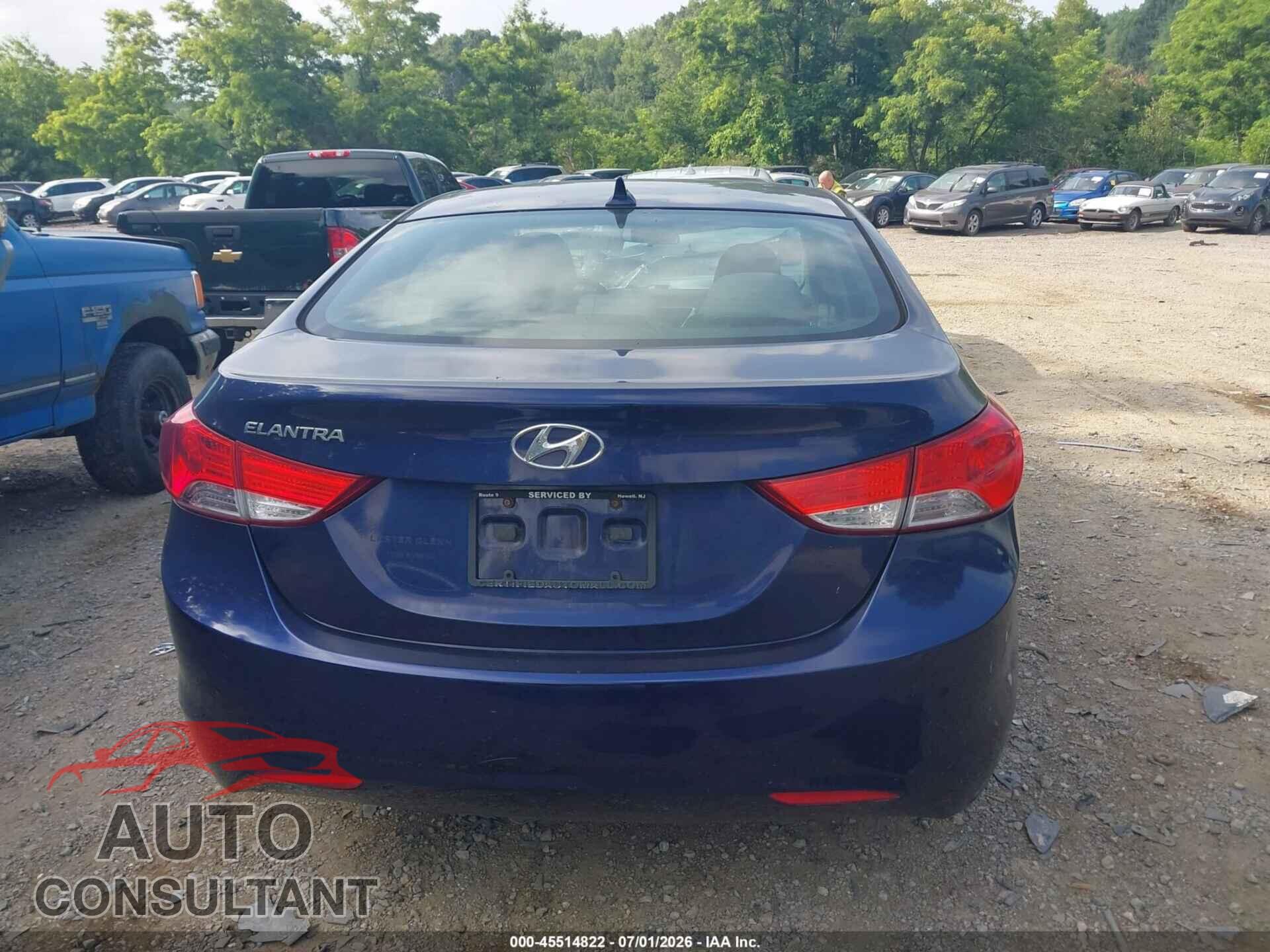 HYUNDAI ELANTRA 2012 - 5NPDH4AE2CH138898