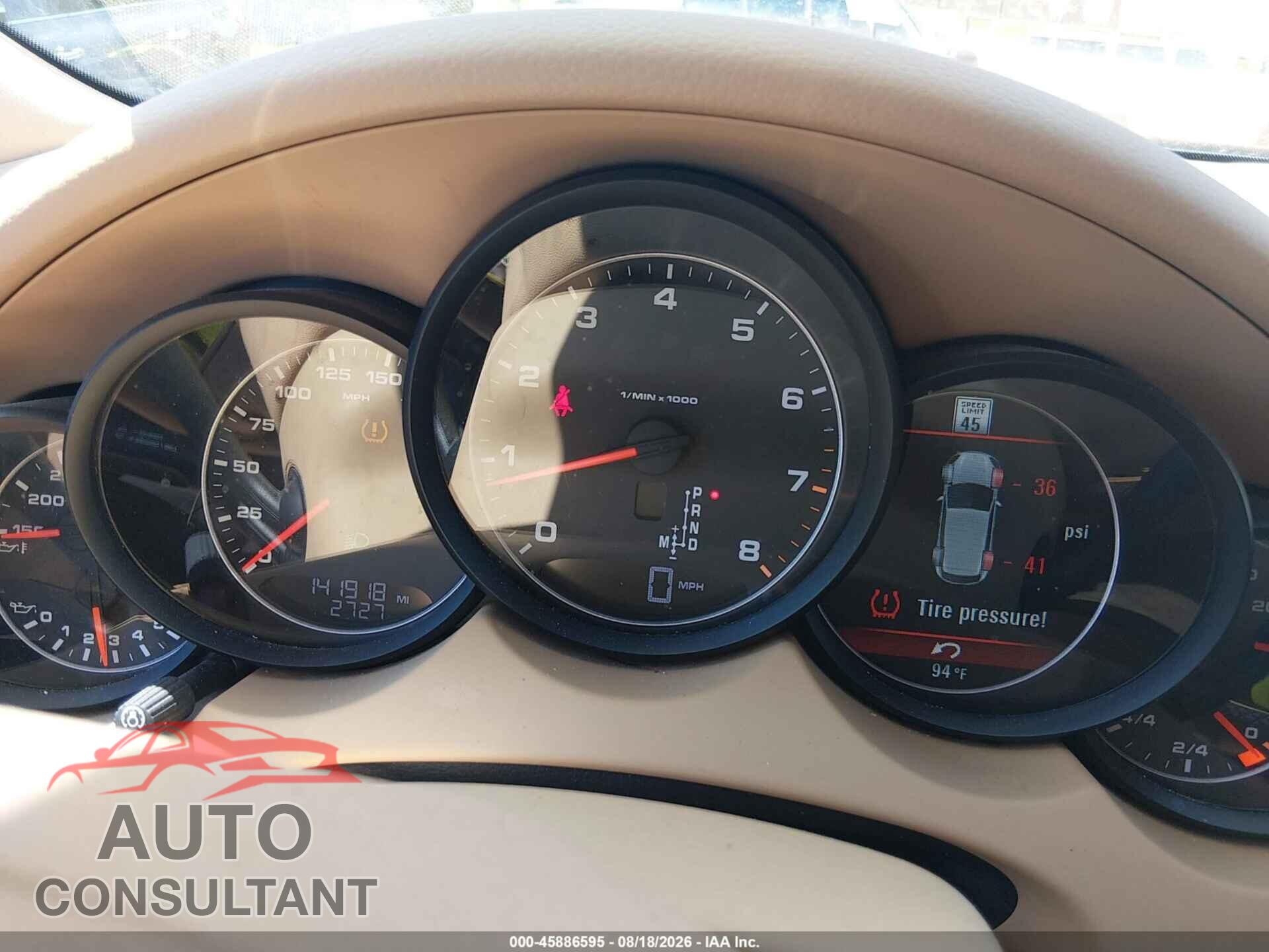 PORSCHE CAYENNE 2012 - WP1AA2A25CLA10540