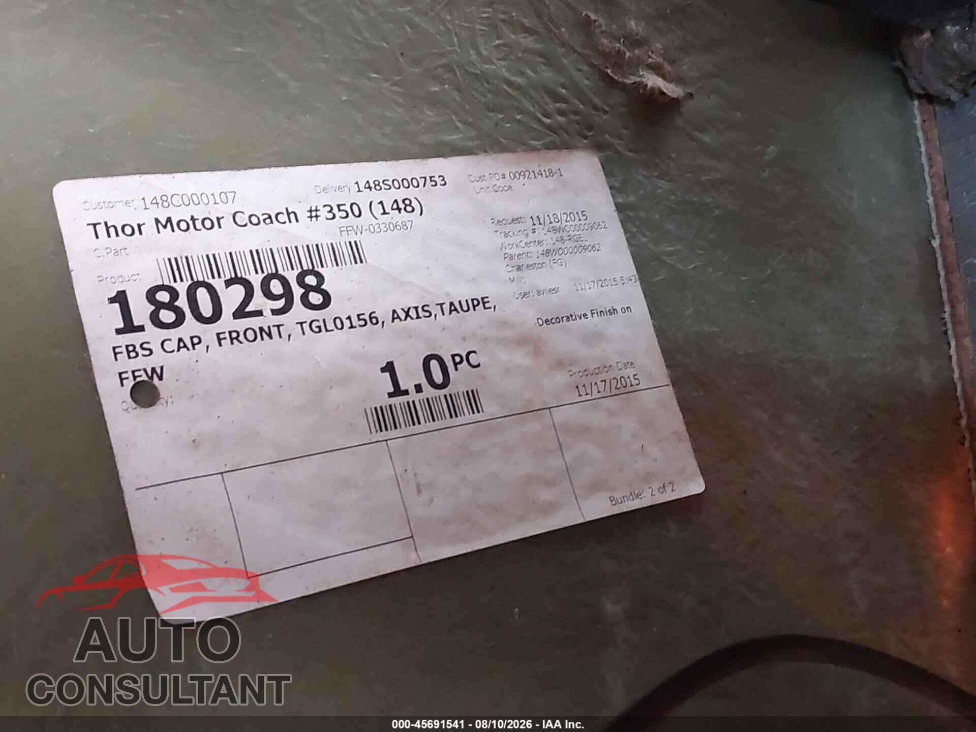FORD E-450 STRIPPED 2016 - 1FC4E4KS7GDC23941