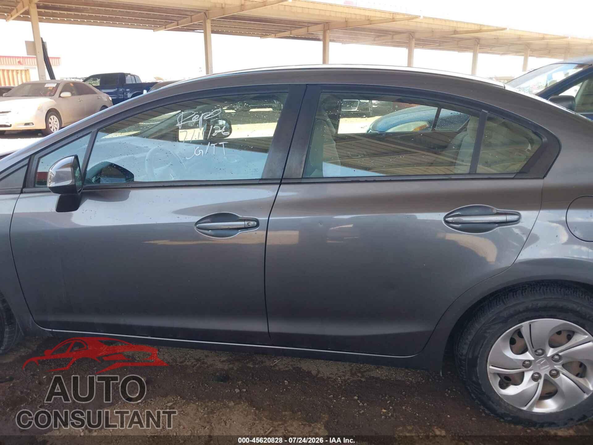 HONDA CIVIC 2013 - 19XFB2F52DE229778