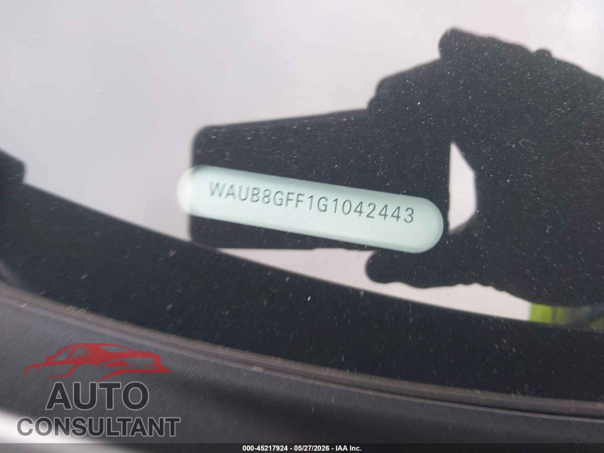 AUDI A3 2016 - WAUB8GFF1G1042443